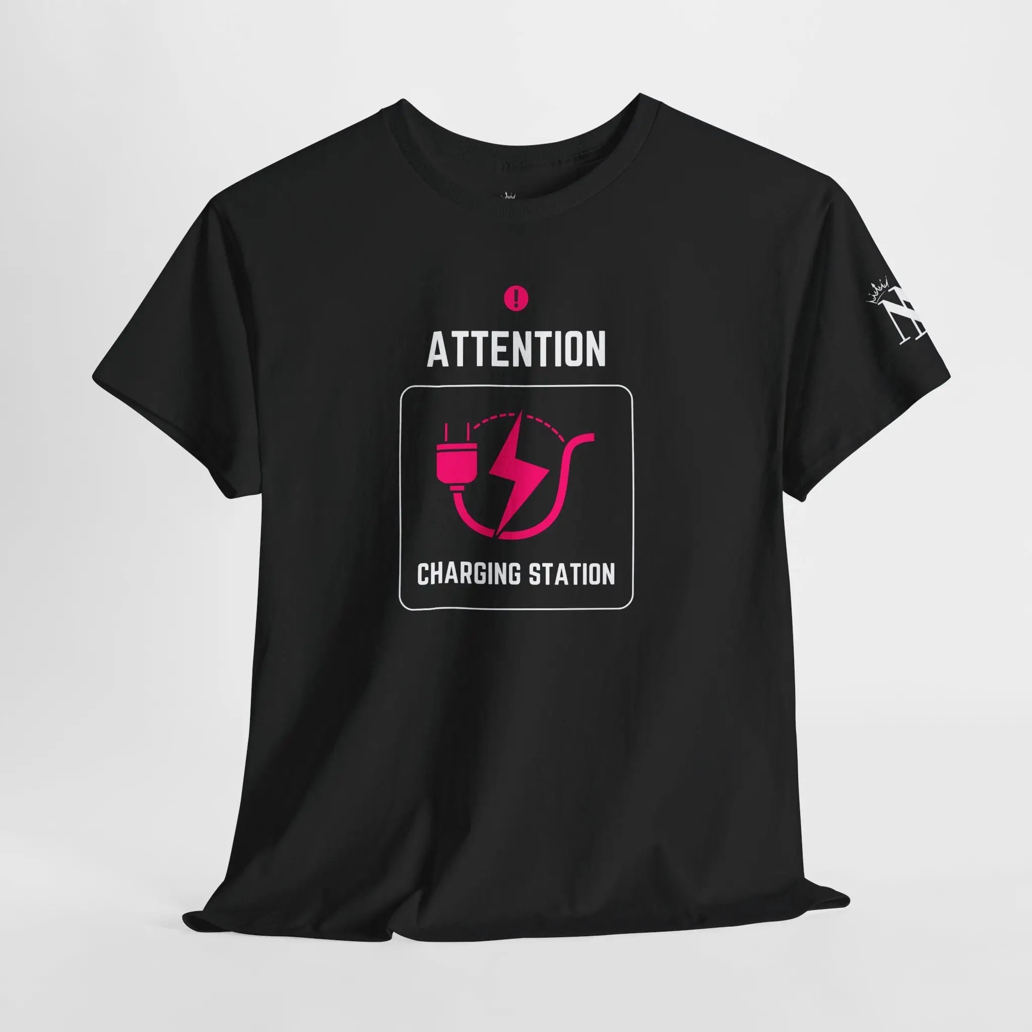 Attention Charging Station Romantic Couples Sex Gifts 100% Cotton T-Shirt