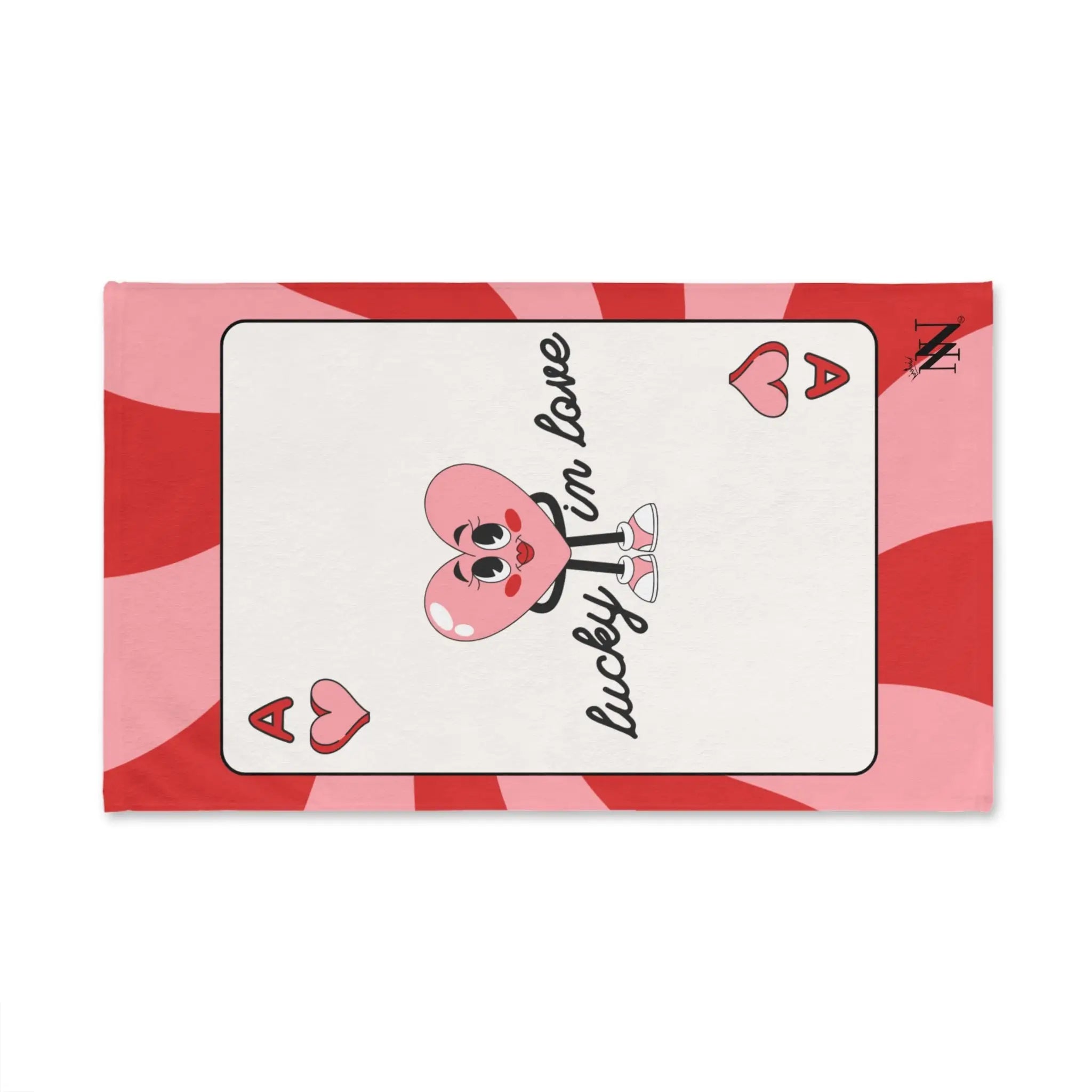 Lucky in Love Card | Mix & Match Classic Fun-Flirty Lovers’ Towels
