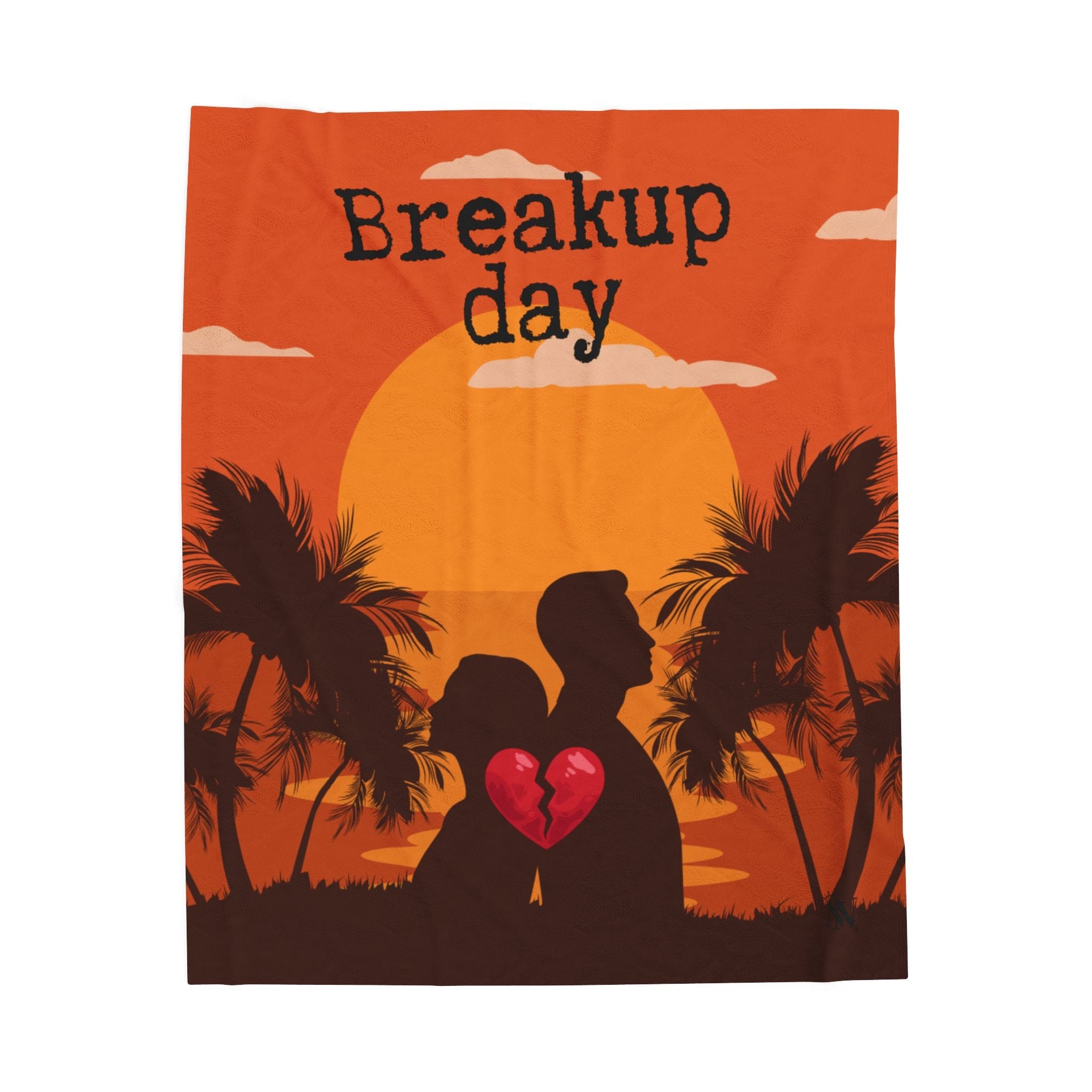 Breakup Day Heartbreak Sunset Romantic Lovers Gifts Blanket