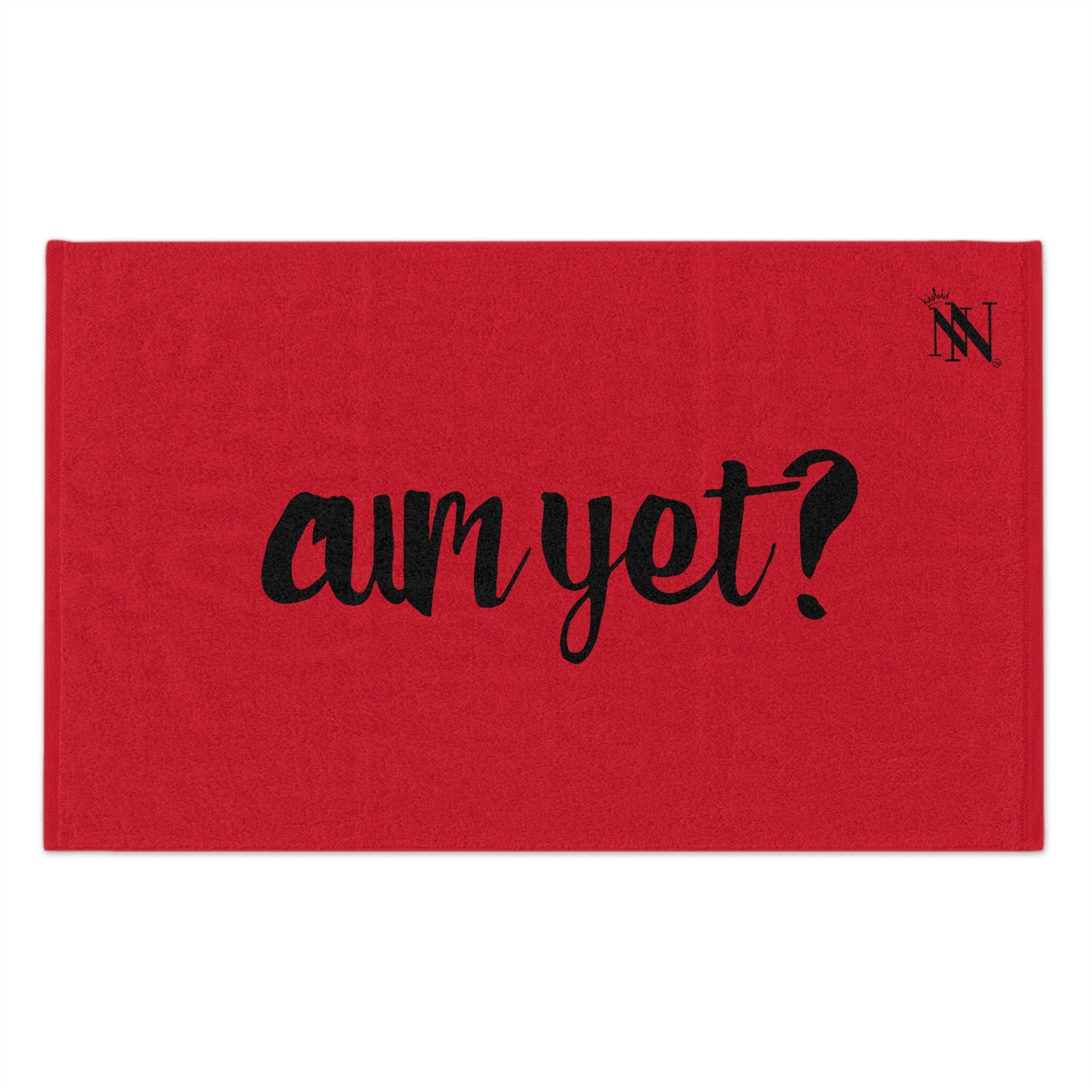 Cum Yet? Red | Mix & Match Soft Fun-Flirty Lovers’ Towels