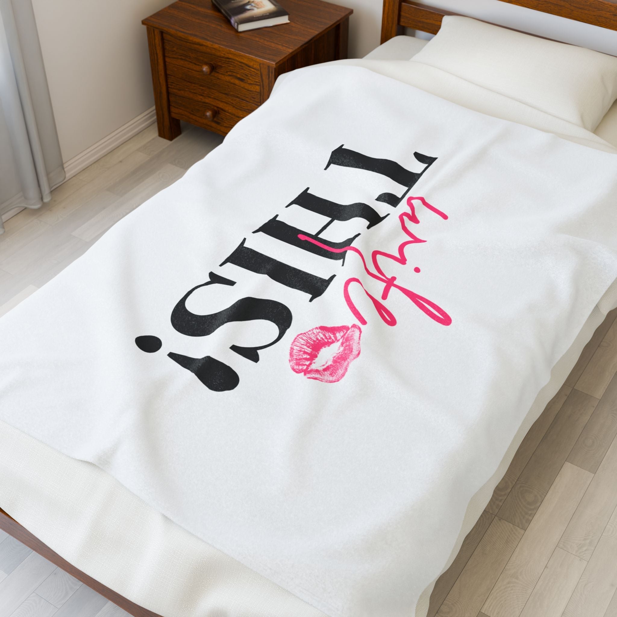 Wife This! With a Kiss | Mix & Match Soft Fun-Flirty Lovers’ Blankets