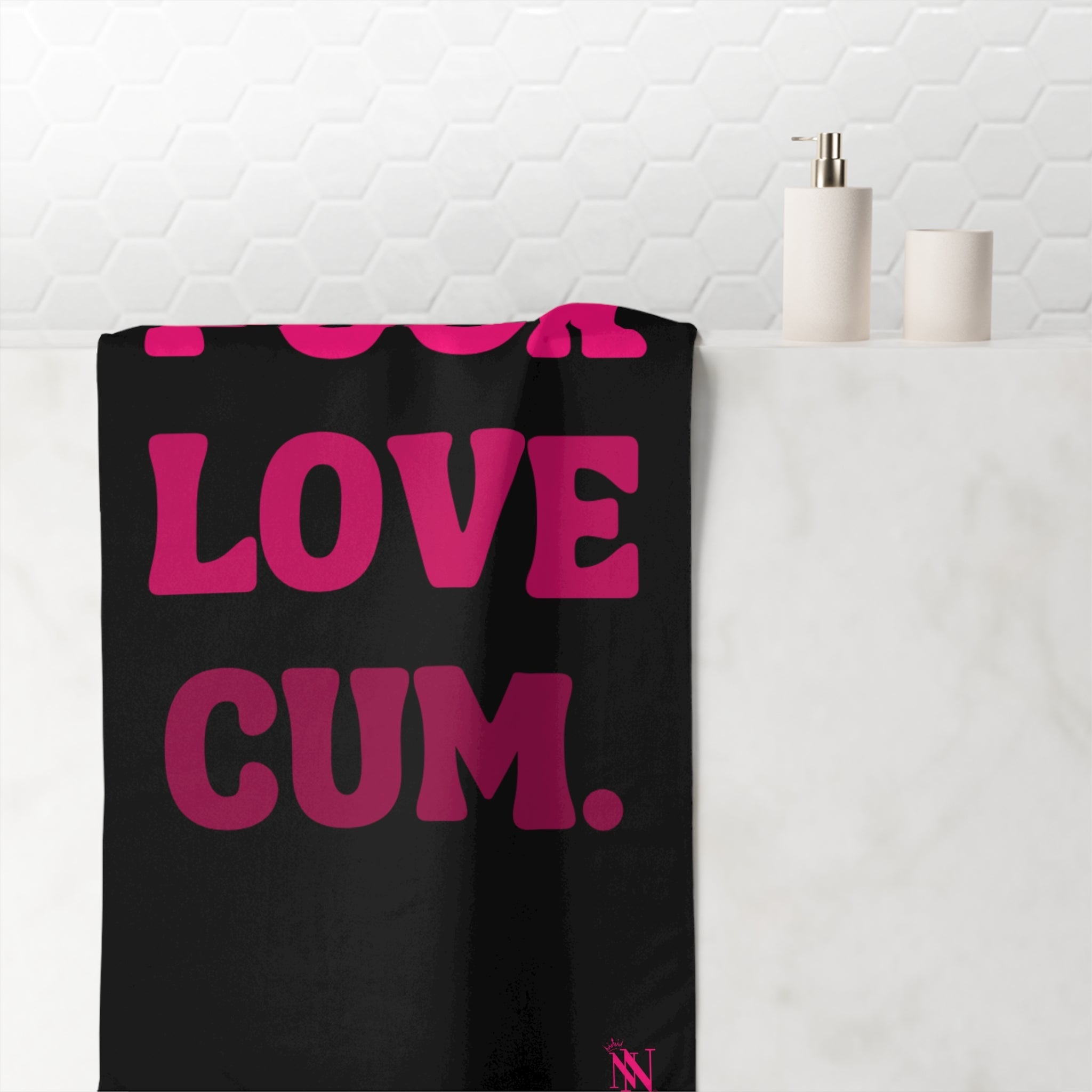 Fuck Love Cum. Nectar Napkins Large Sex Towel