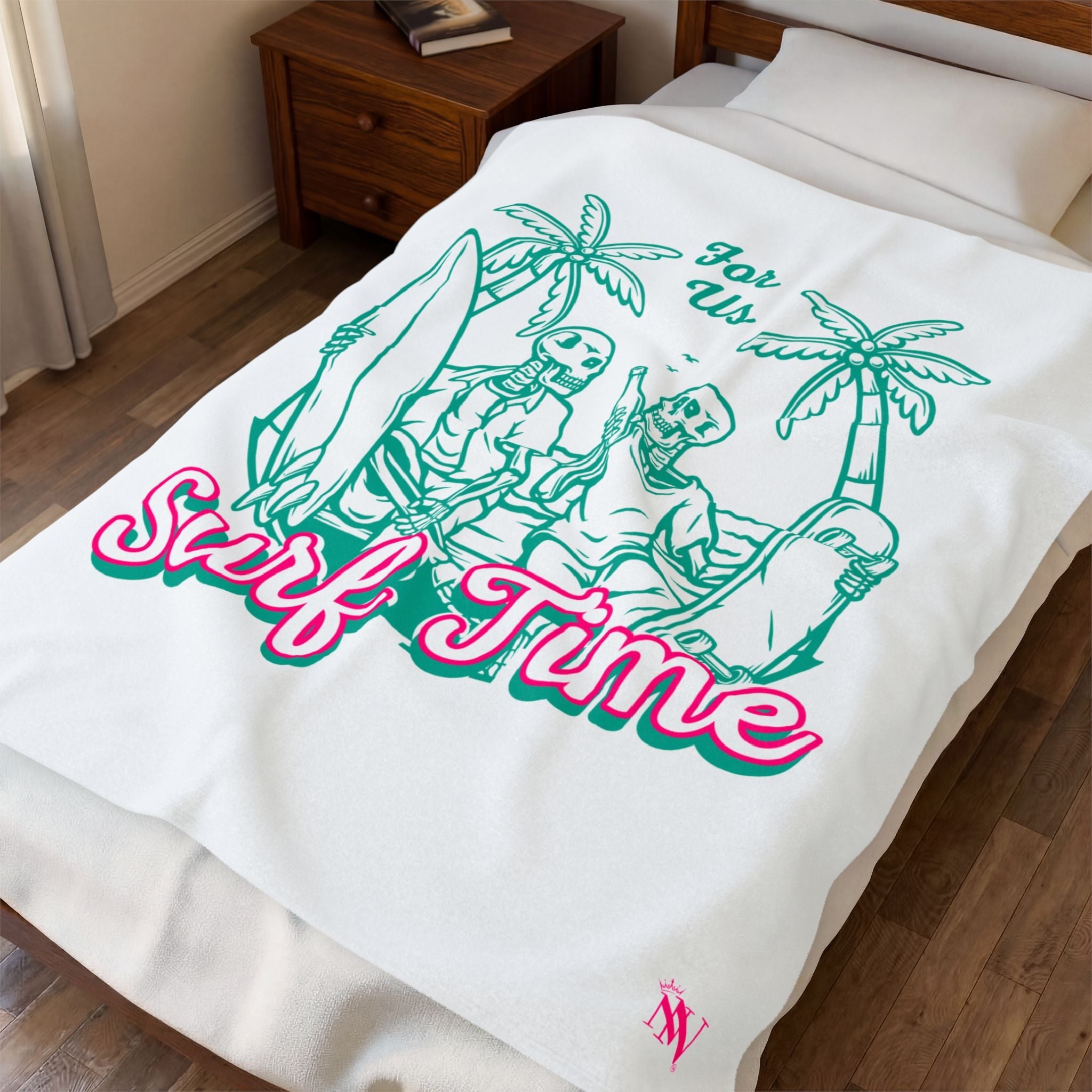 Surf Time for Us Couple Romantic Gifts Silky Soft Love Blanket