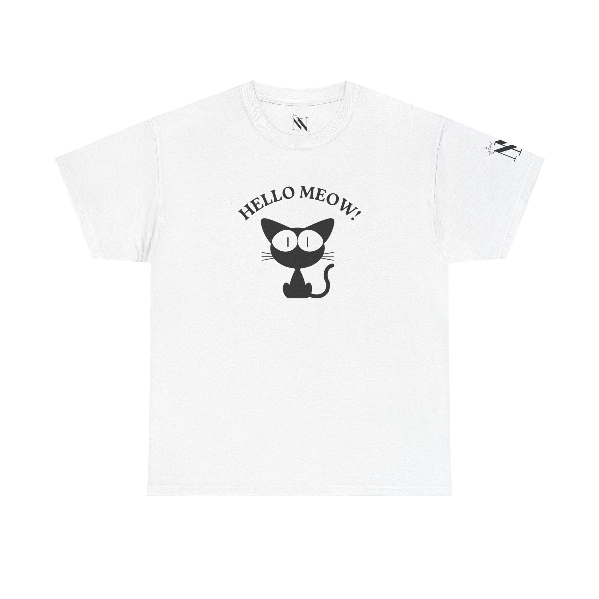 Hello Meow! | Mix & Match Cotton Unisex Fun-Flirty Lovers’ T-Shirts