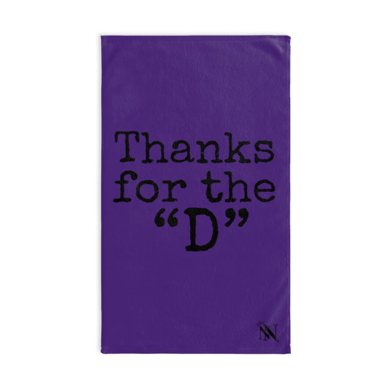 Thanks for the ’D’ Purple | Mix & Match Classic Fun-Flirty Lovers’ Towels