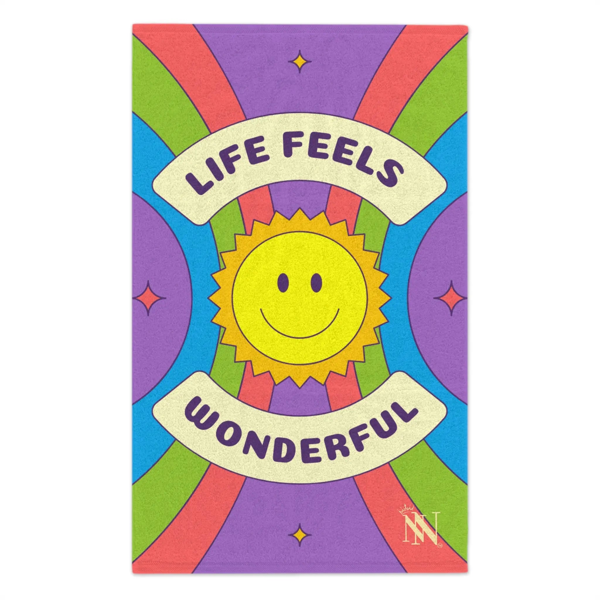 Life Feels Wonderful Retro Sex Towel
