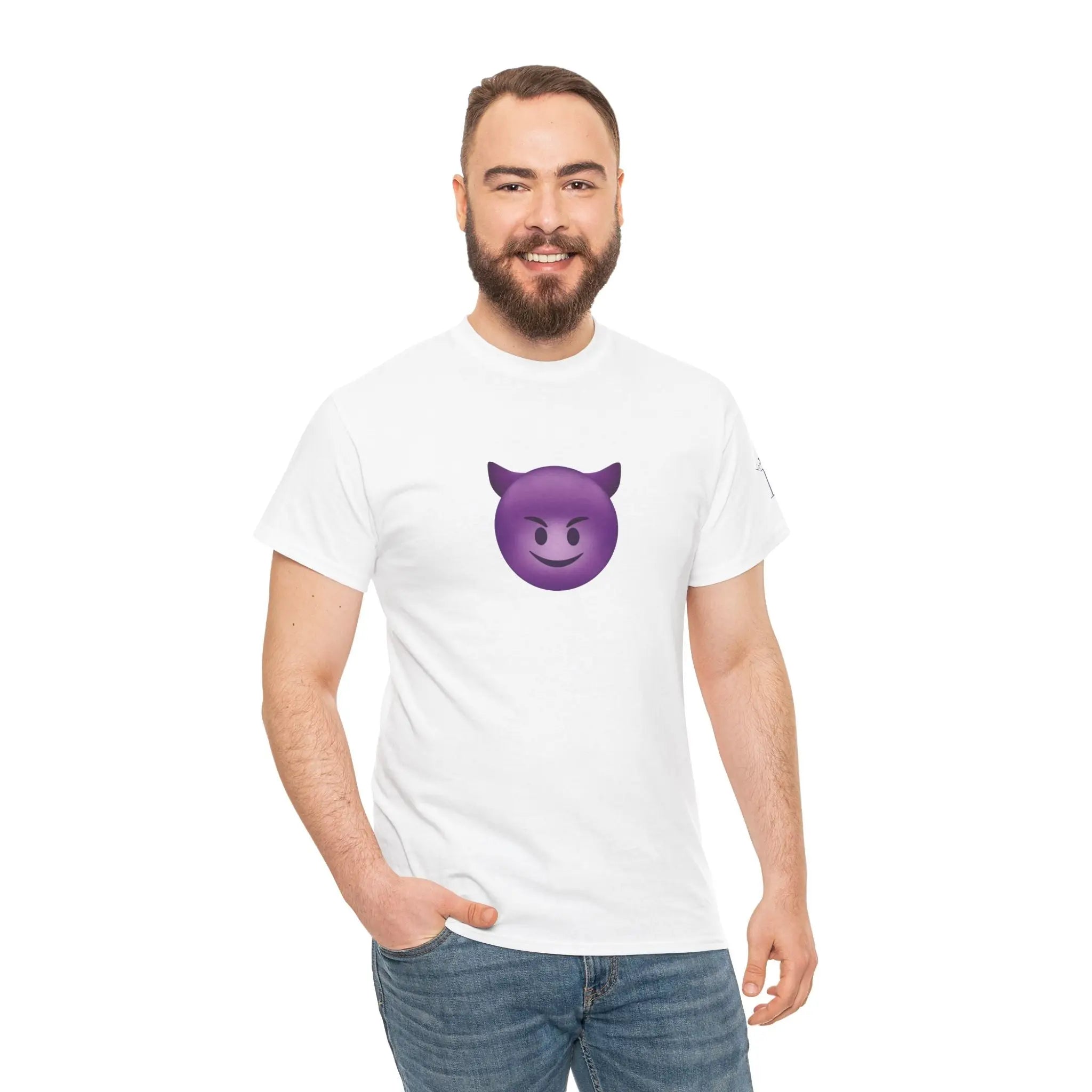 Naughty Devil Emoji | Mix & Match 100% Cotton Unisex Fun-Flirty Lovers’ Tees