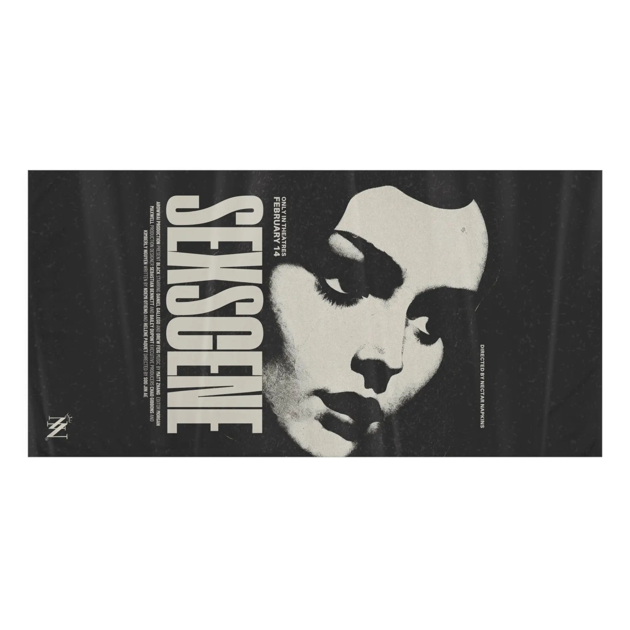 Sex Scene Movie Poster | Mix & Match XL Fun-Flirty Lovers’ Towels