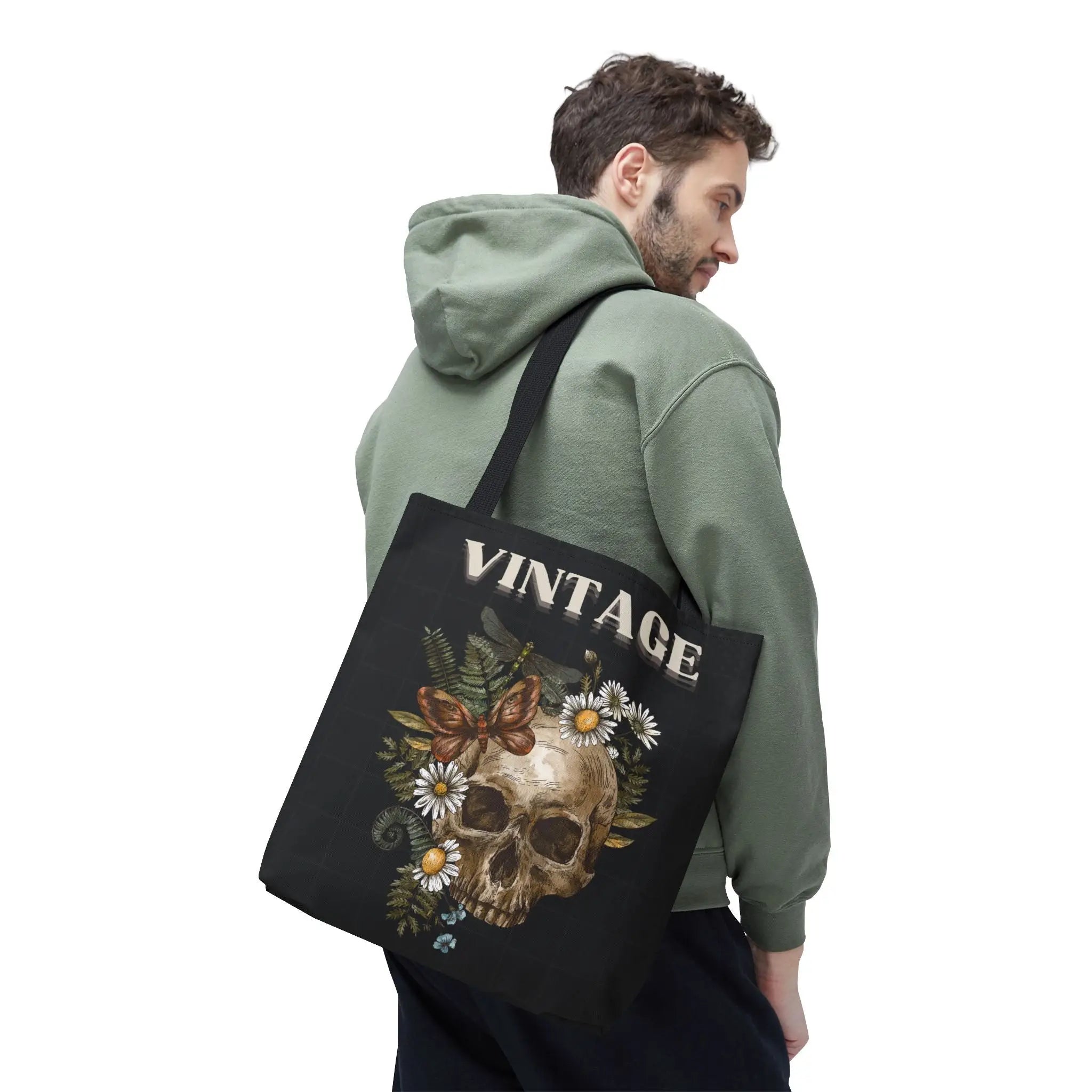 Vintage Floral Skull | Mix & Match Fun-Flirty Lovers’ Totes