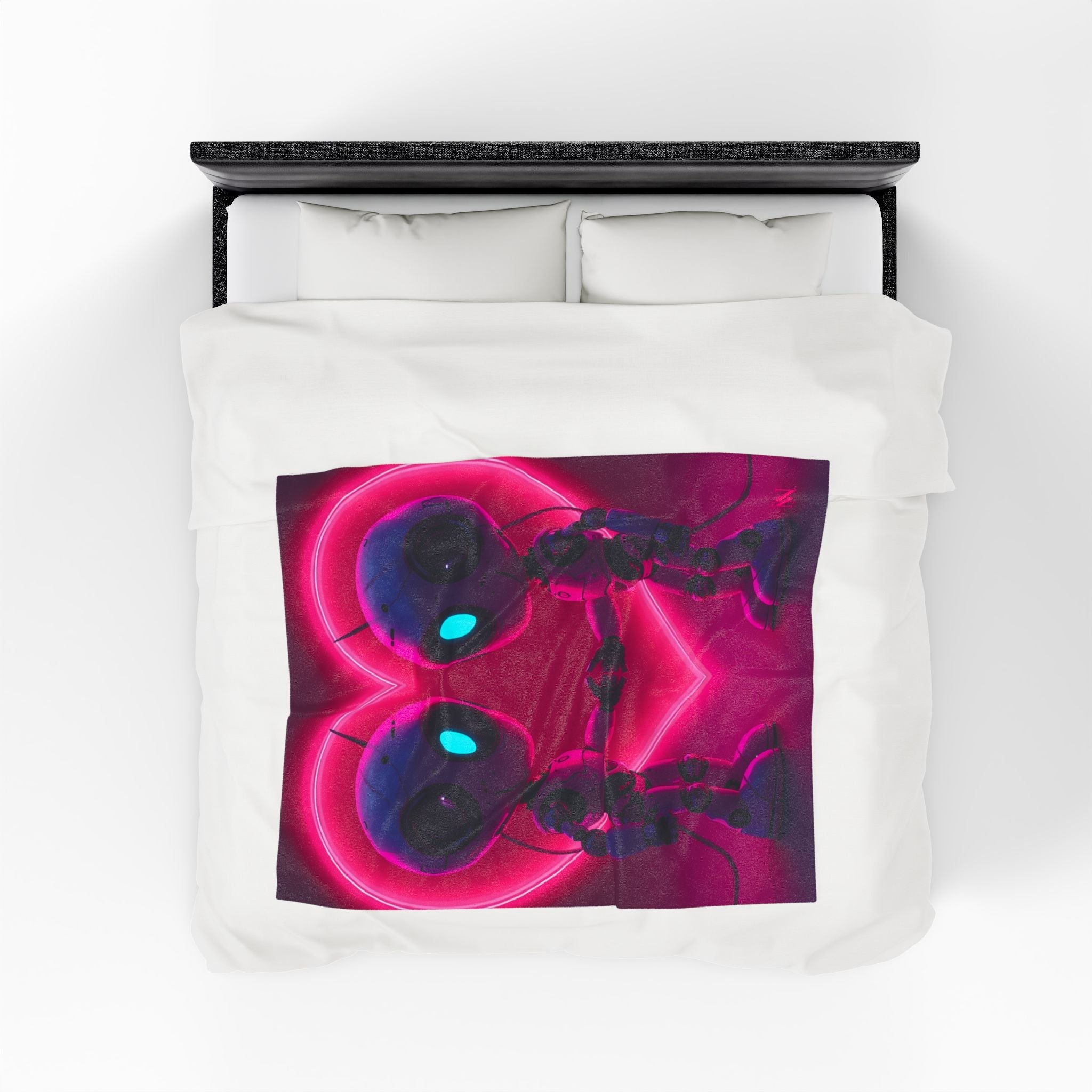 AI Robot Love | Mix & Match Velveteen Fun-Flirty Lovers’ Blankets