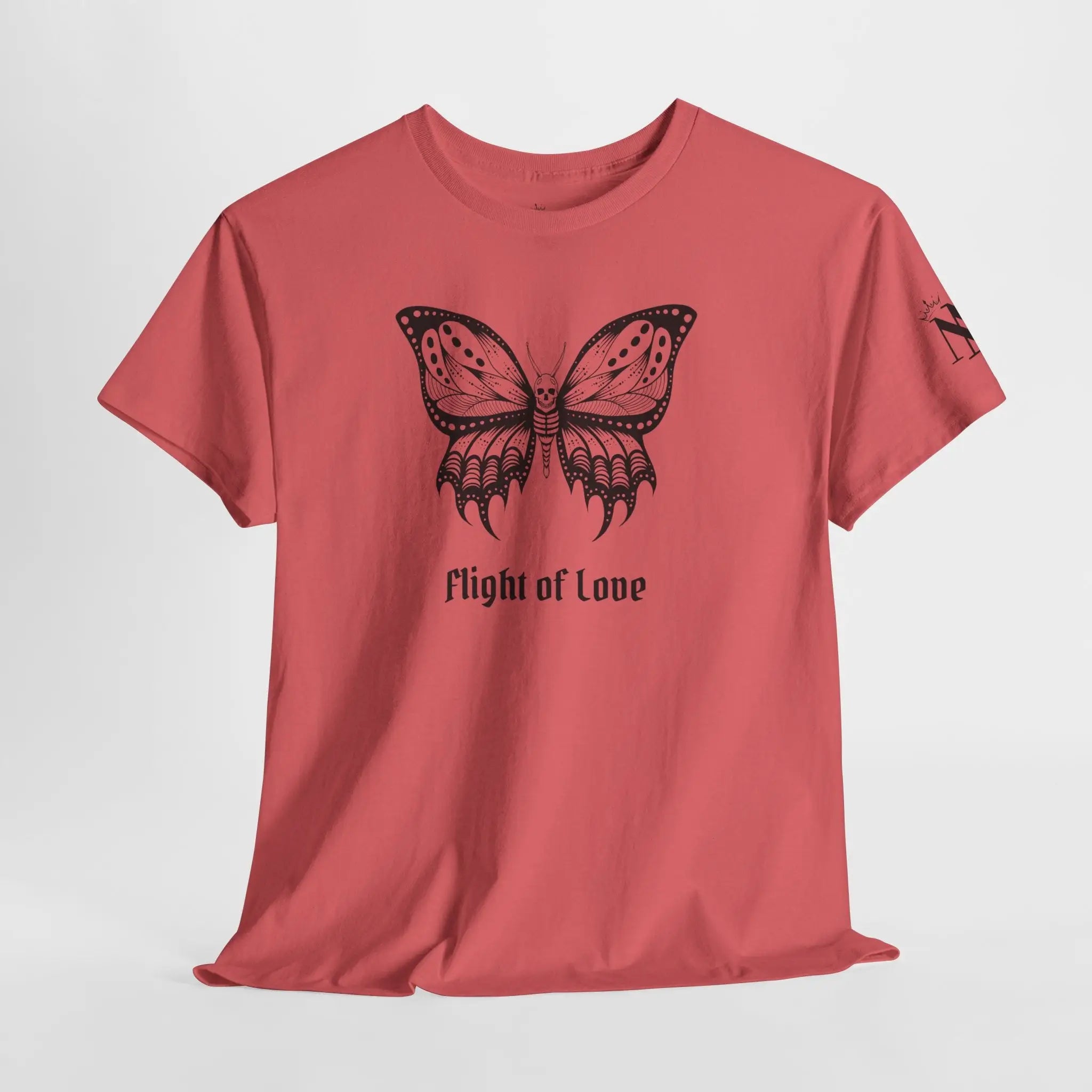 Flight of Love Skull Butterfly 100% Cotton T-Shirt