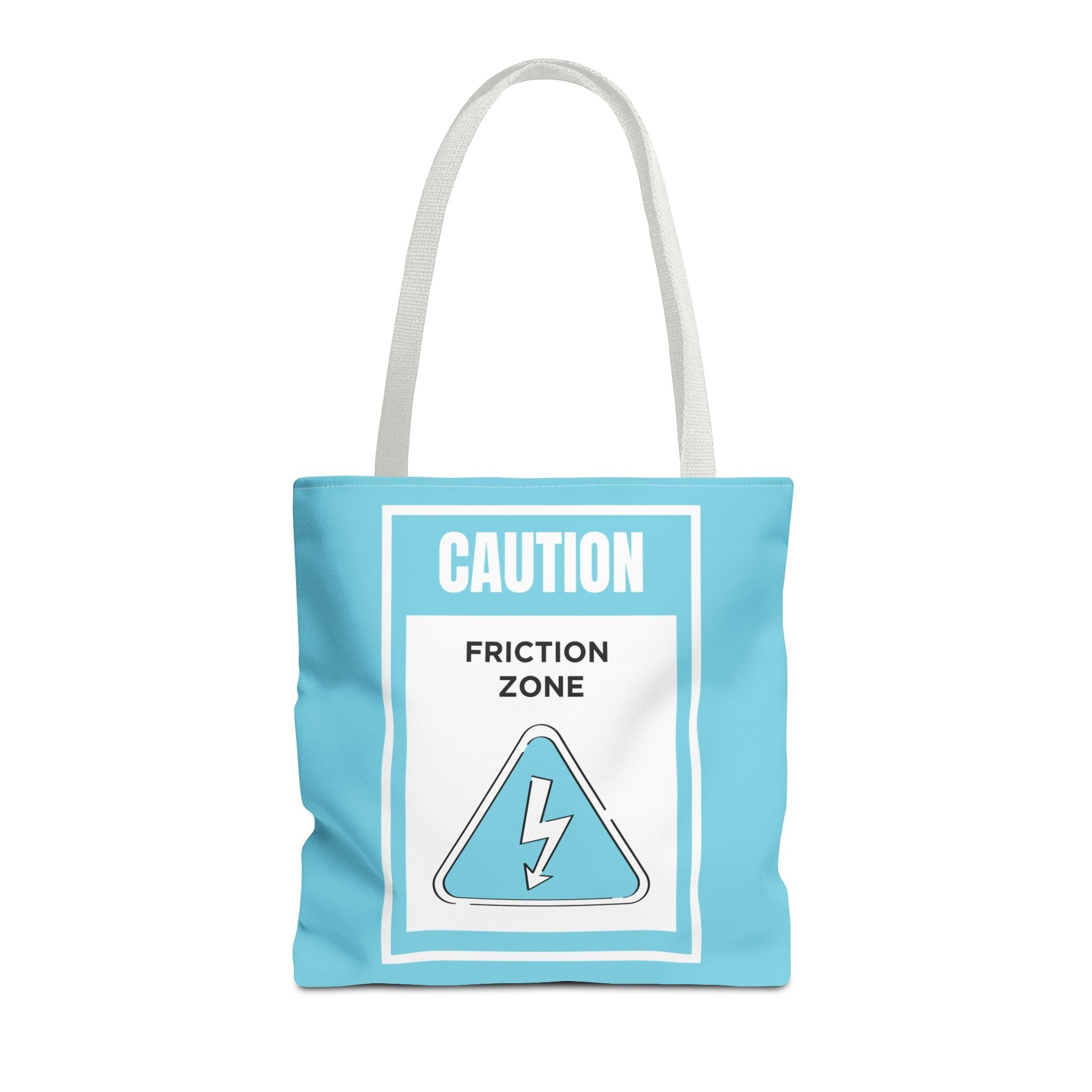 Caution Friction Zone Fun Everyday Cute Tote Bag