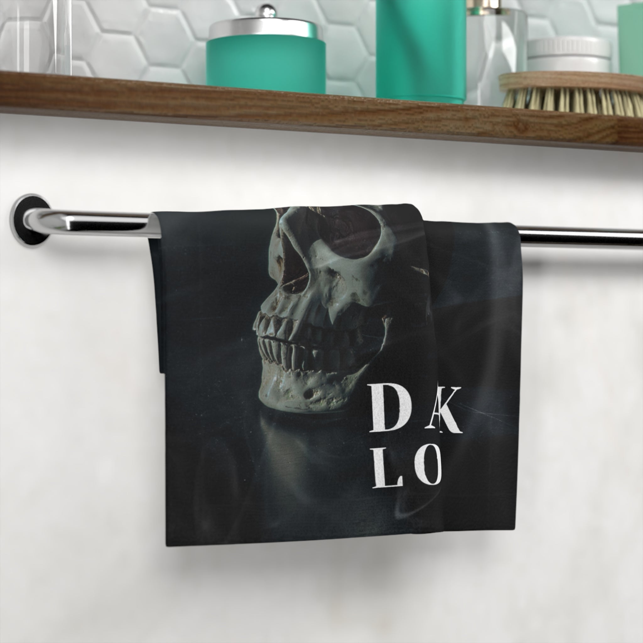Dark Love Skull Photograph Cum Rag