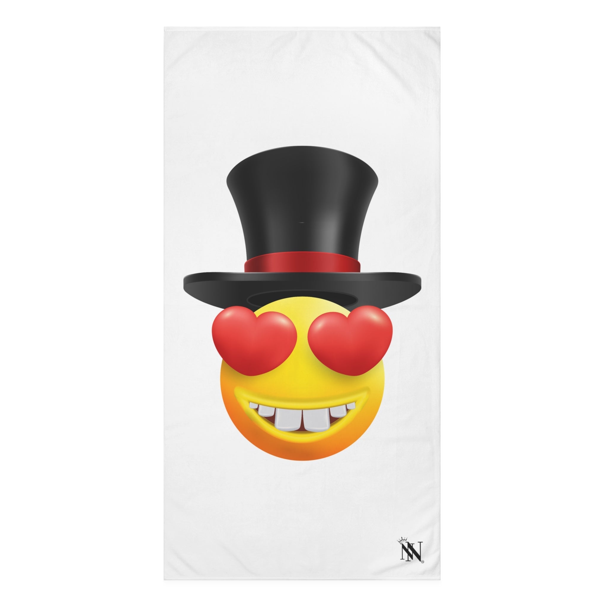 Love in a Top Hat Emoji | Mix & Match XL Fun-Flirty Lovers’ Towels