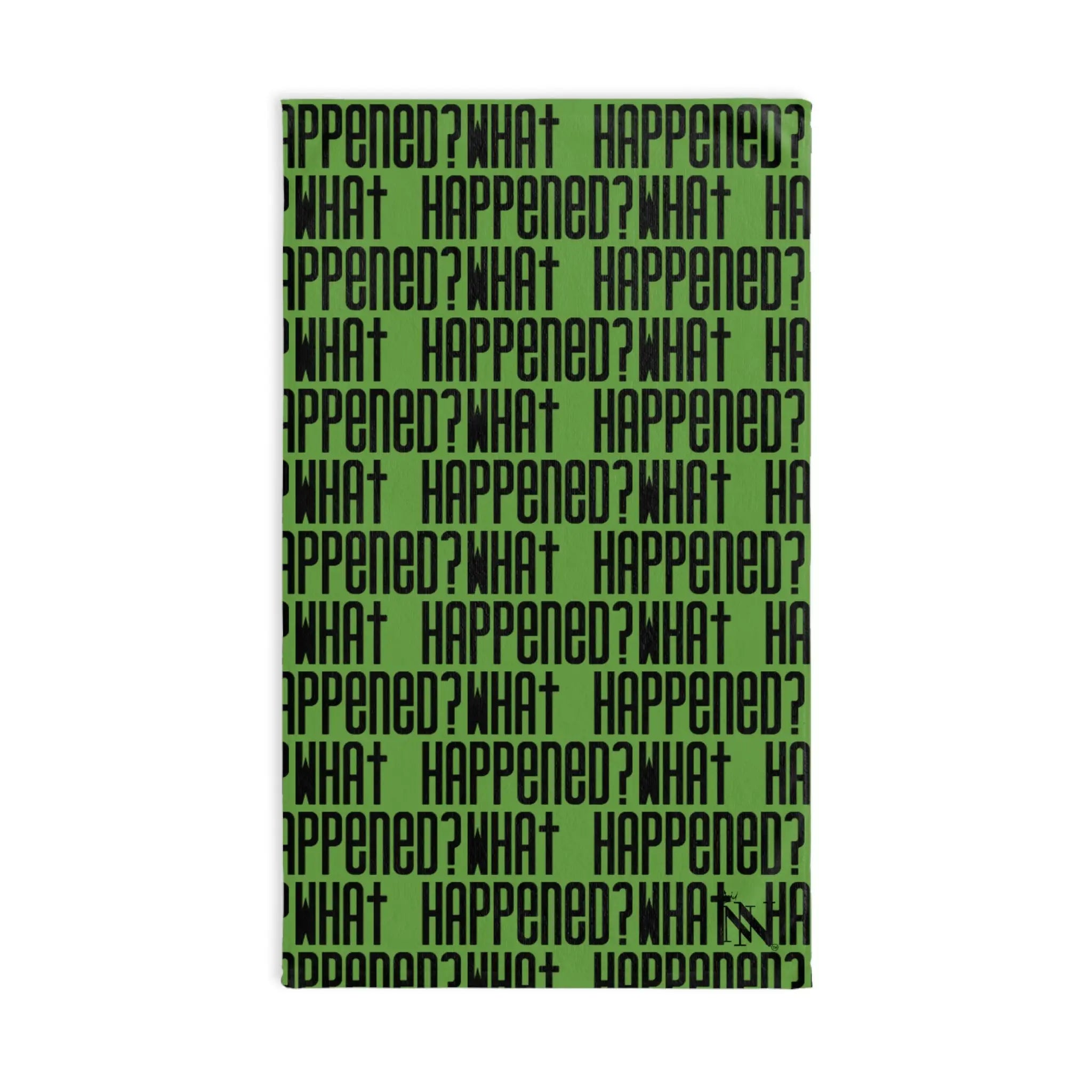 What Happened? Patterned Lime Green | Nectar Napkins Classic Fun-Flirty Lovers’ Towels