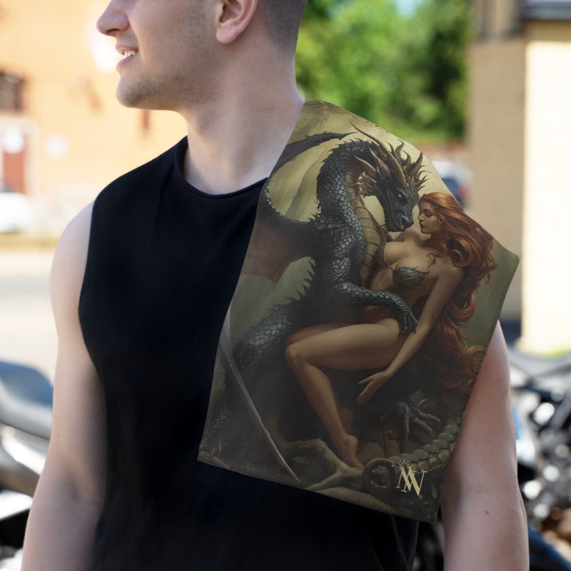 Her Dragon Fantasy | Mix & Match Soft Fun-Flirty Lovers’ Towels