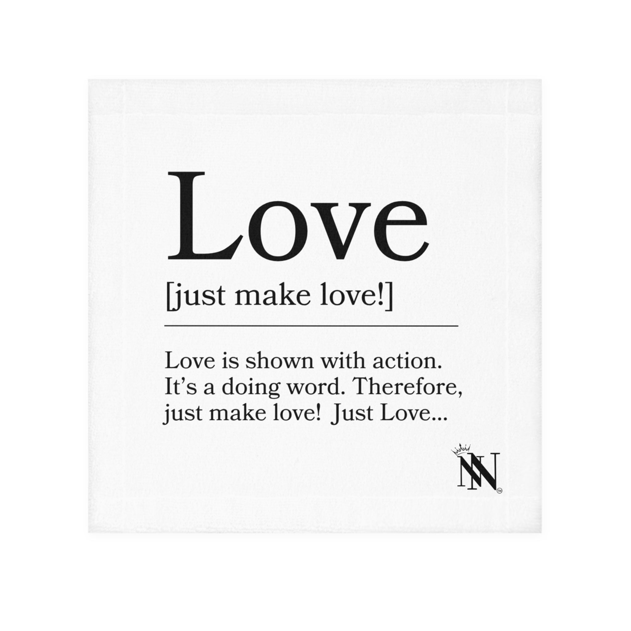 Definition of Love After Sex Towel