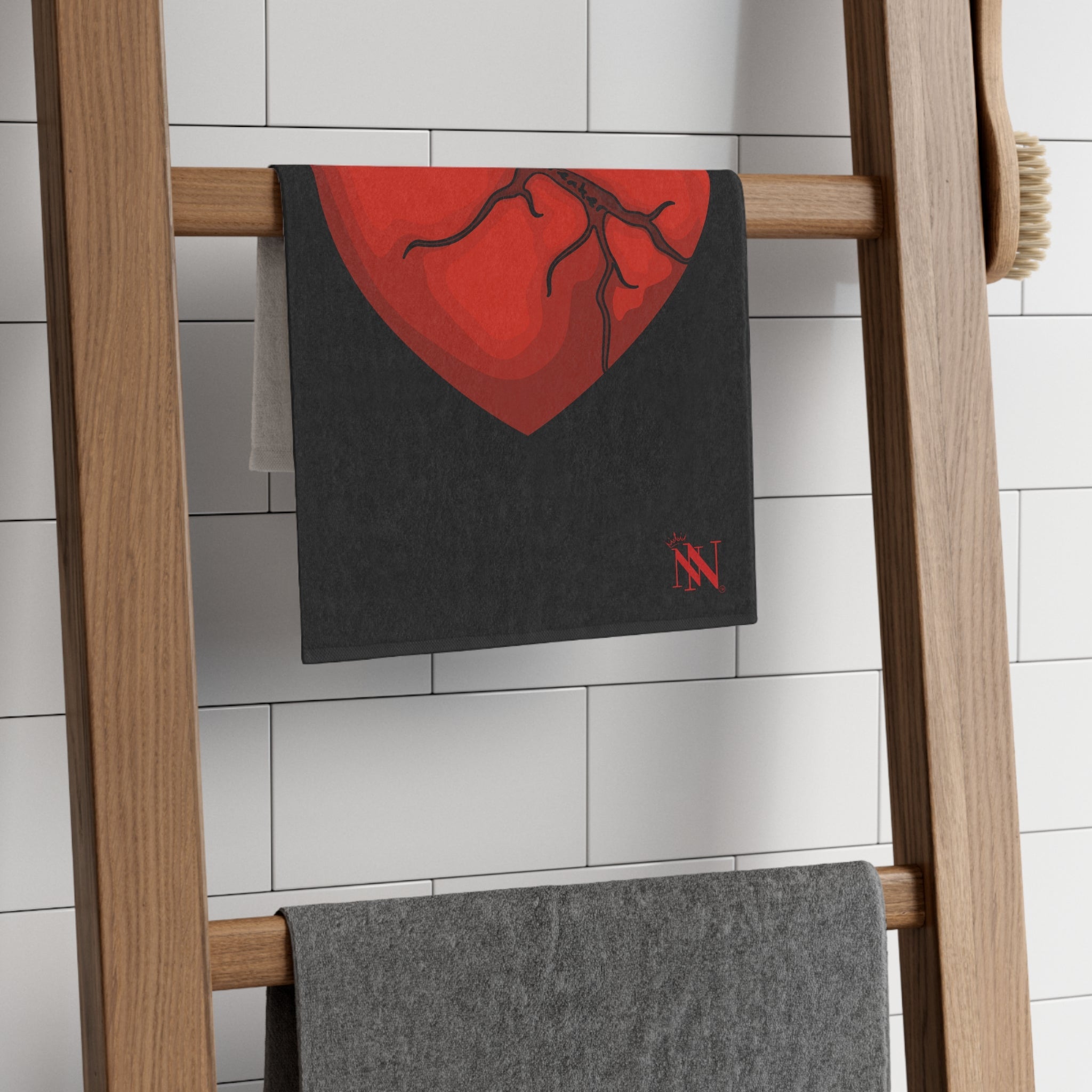 Heartbreaker Black | Mix & Match Soft Fun-Flirty Lovers’ Towels