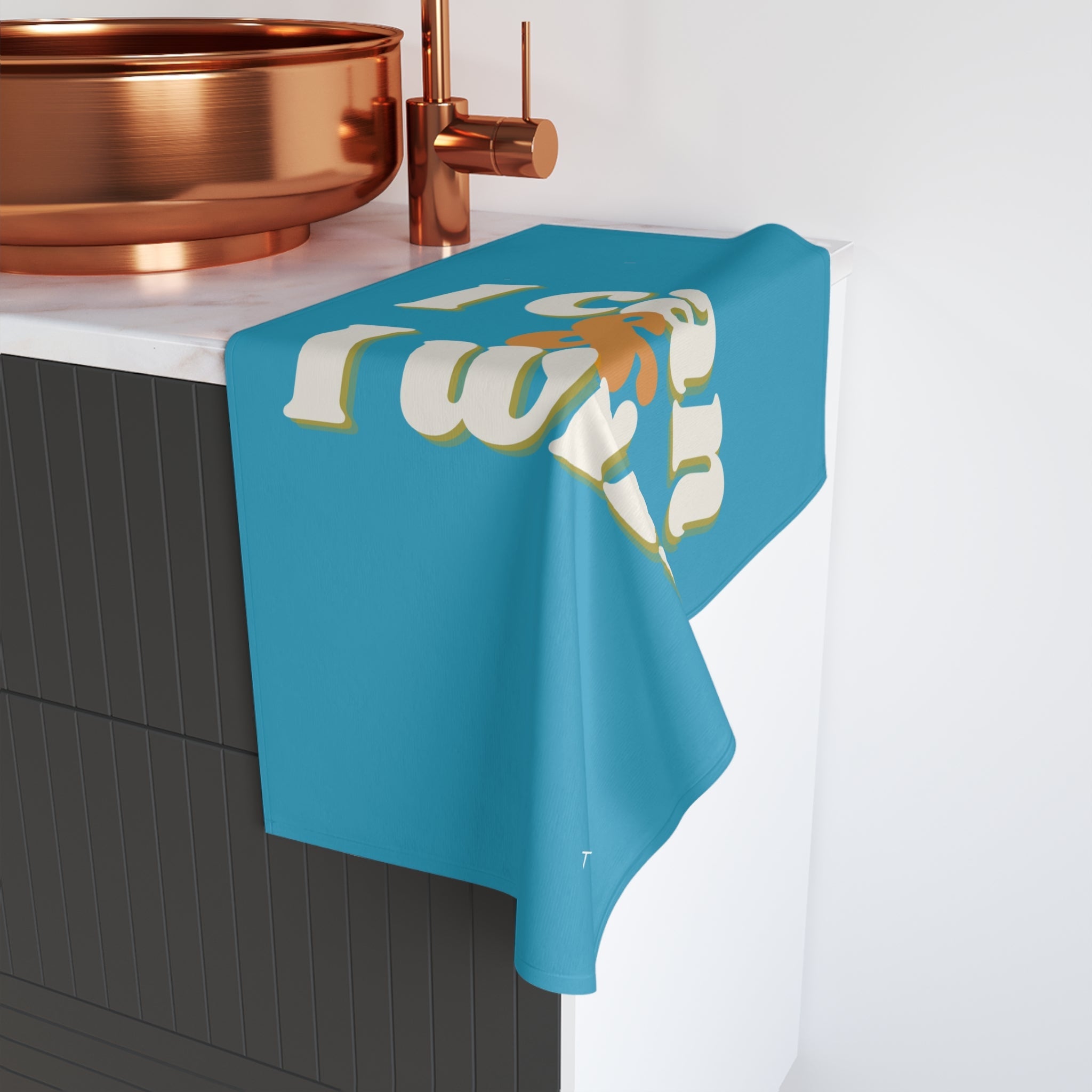 I Can I Will Teal | Mix & Match Original Fun-Flirty Lovers’ Towels