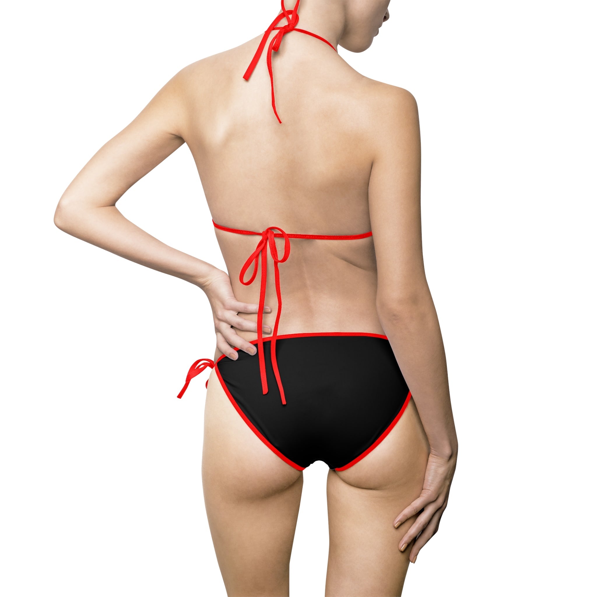 Black Strappy | Mix & Match Fun-Flirty Lovers’ String Bikinis