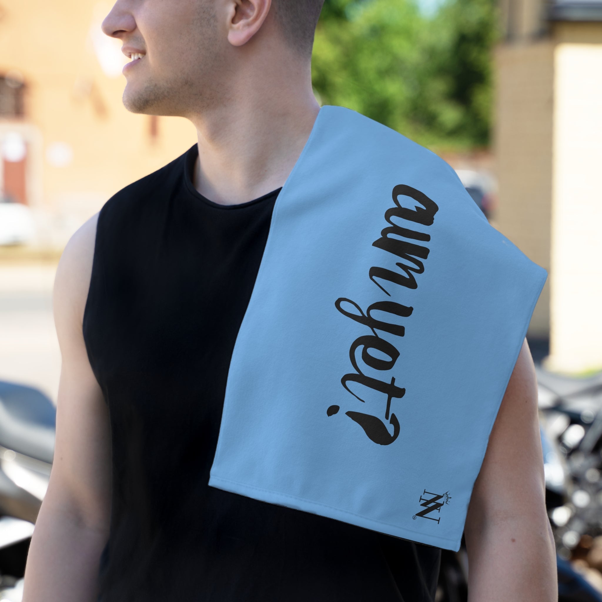 Cum Yet? Light Blue | Mix & Match Soft Fun-Flirty Lovers’ Towels