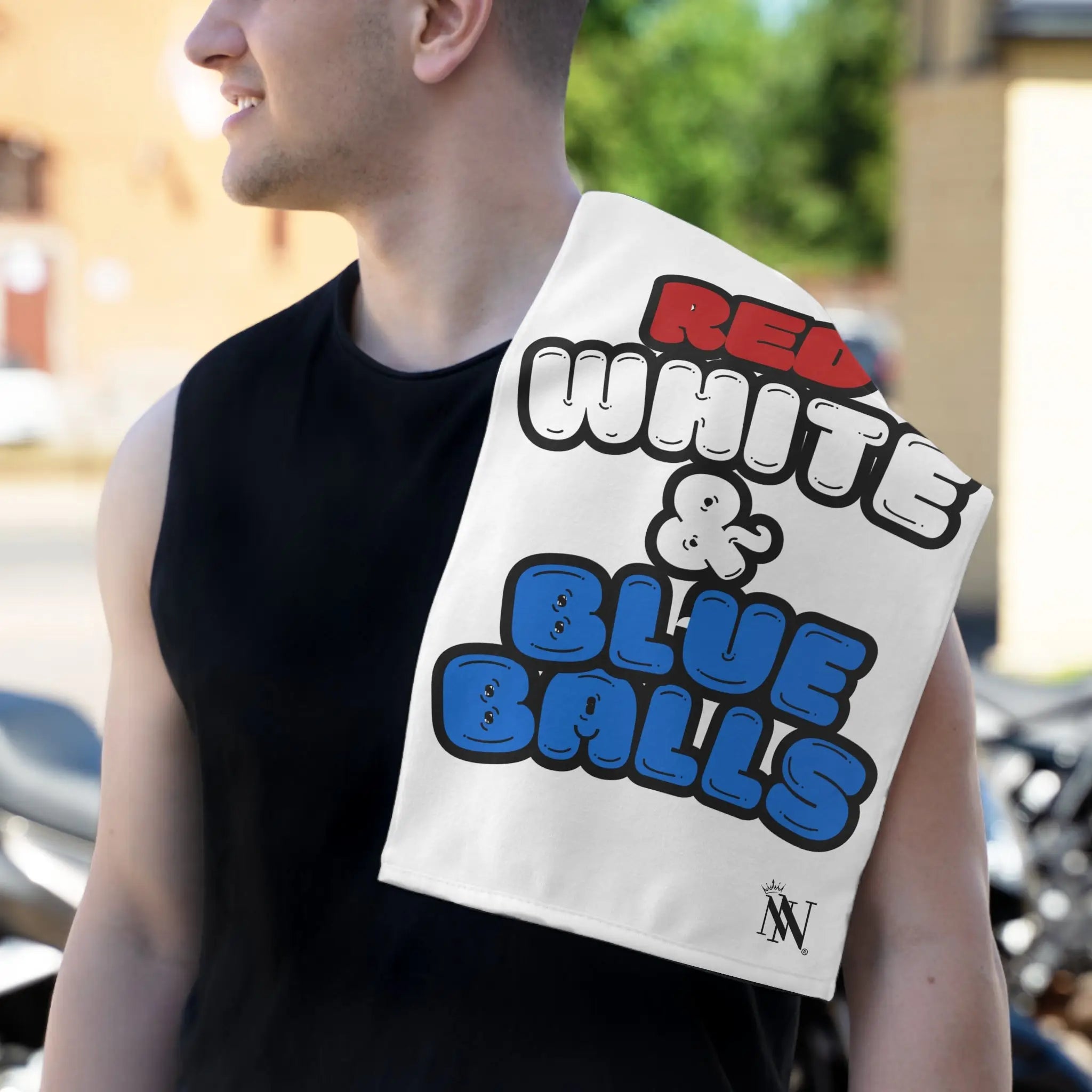 Red White & Blue Balls | Nectar Napkins Fun-Flirty Lovers’ Towels