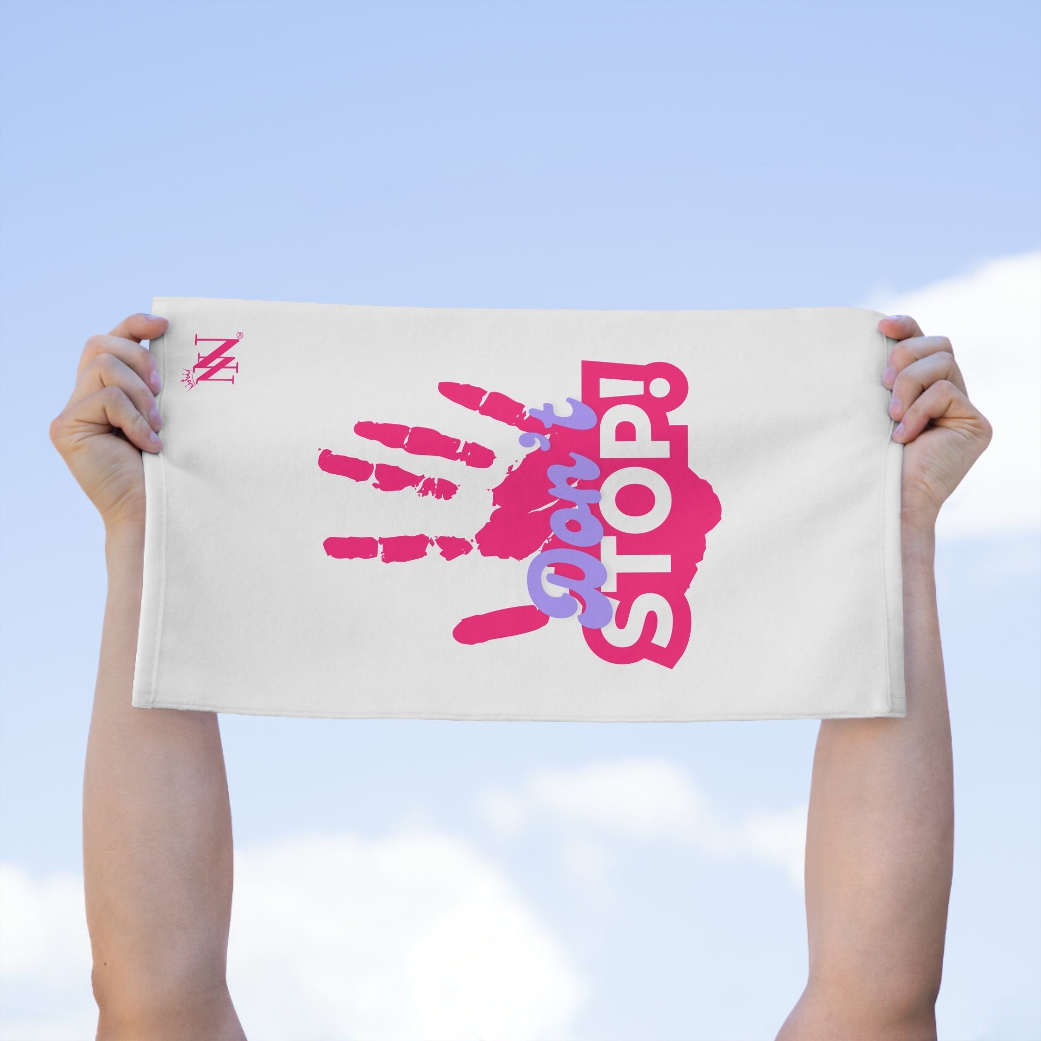 Don’t Stop! Handprint | Mix & Match Soft Fun-Flirty Lovers’ Towels