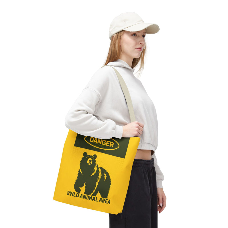 Danger Wild Animal Area | Mix & Match Fun-Flirty Lovers’ Totes