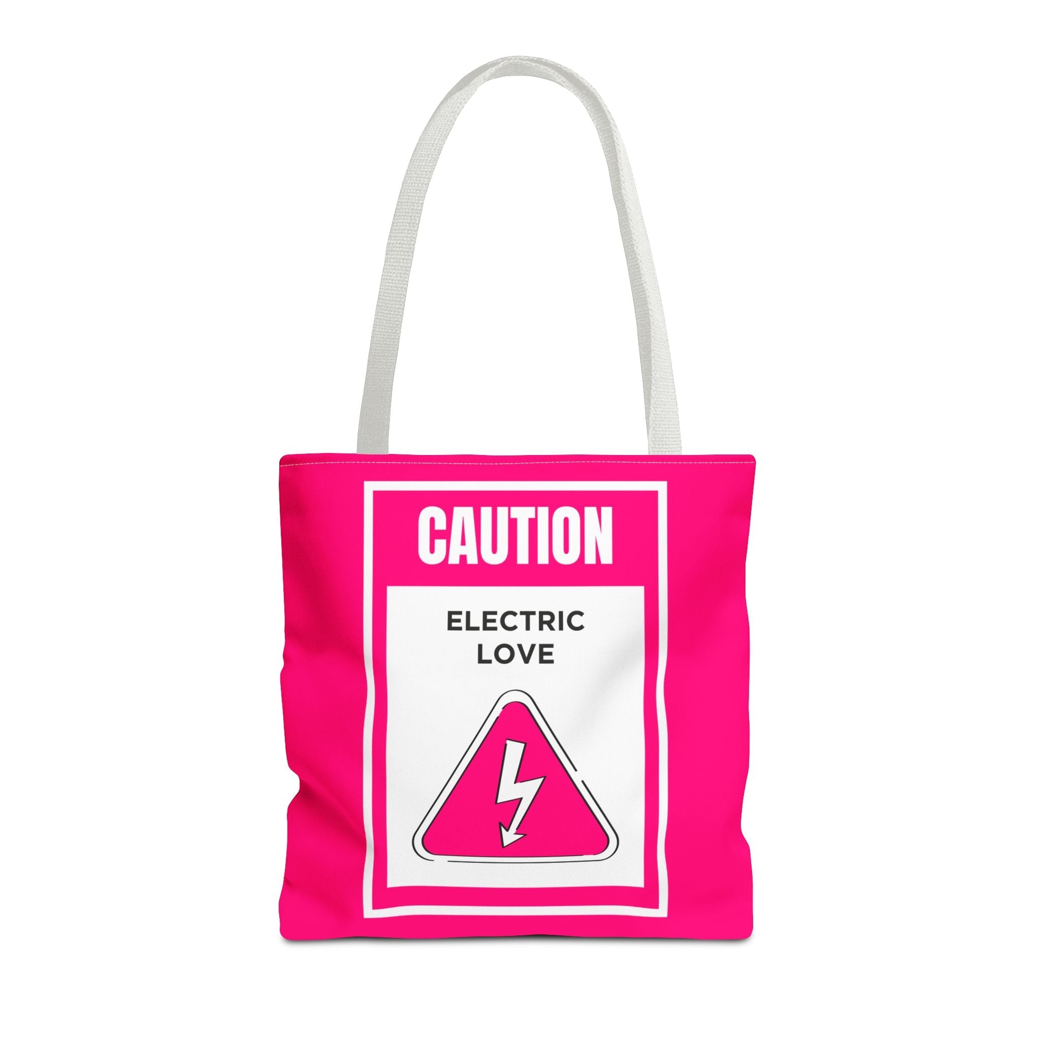 Caution Electric Love Fun Everyday Cute Tote Bag