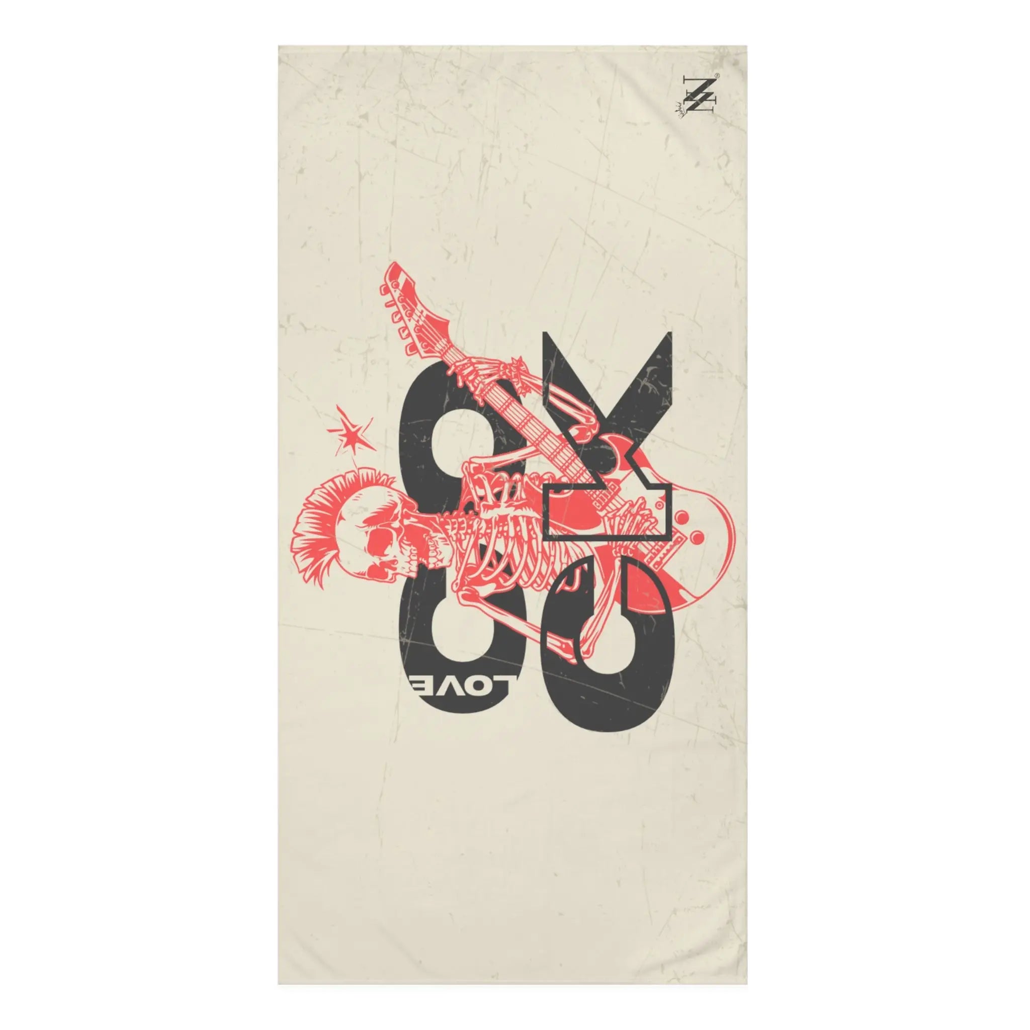 Love Cock Skull Rocker Anal Sex Towel