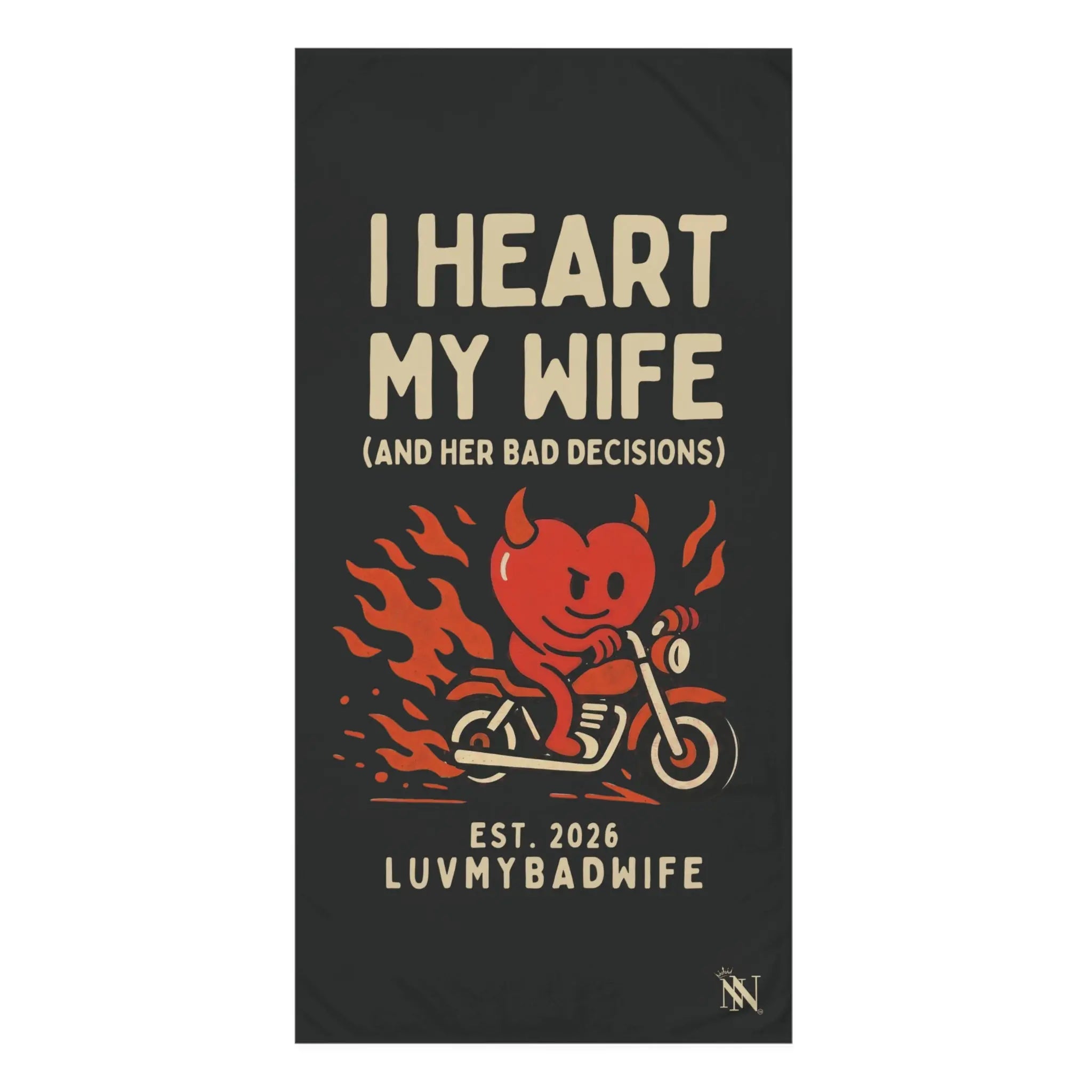 I Heart My Wife | Mix & Match XL Fun-Flirty Lovers’ Towels