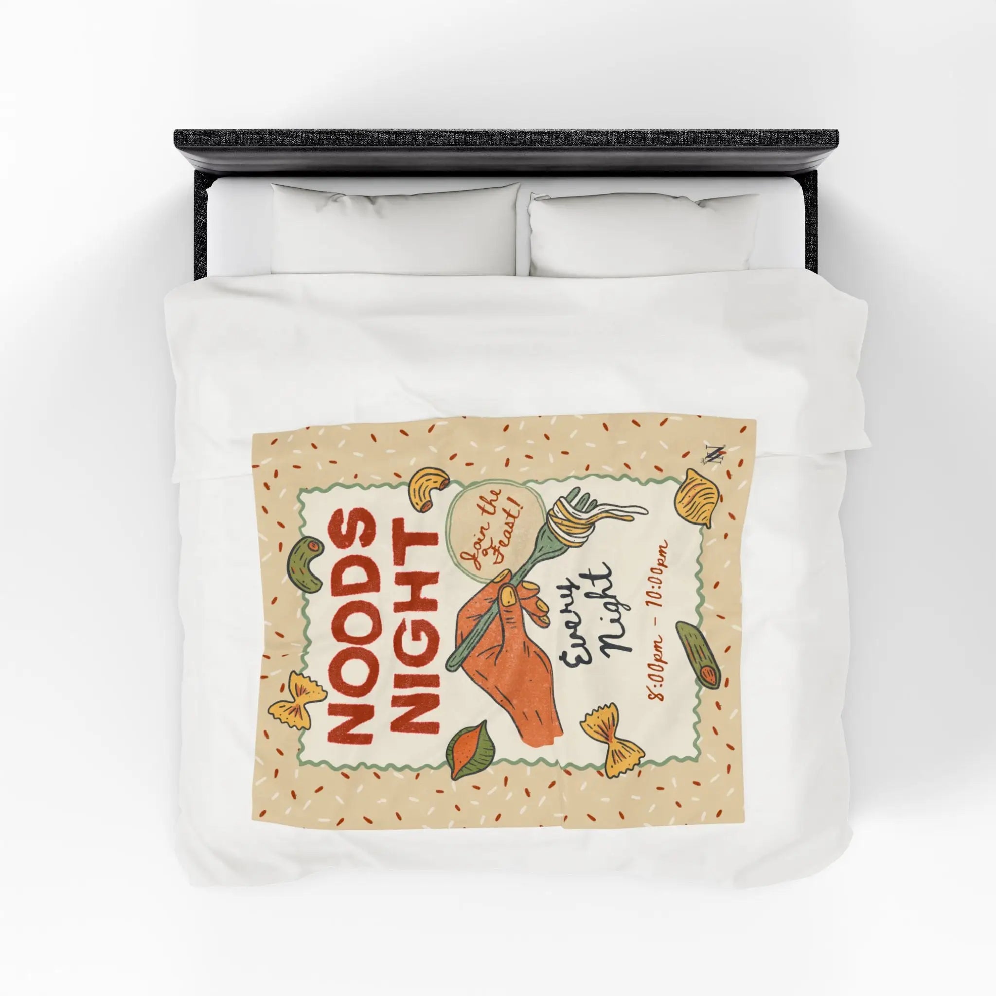 Noods Night | Mix & Match Velveteen Fun-Flirty Lovers’ Blankets