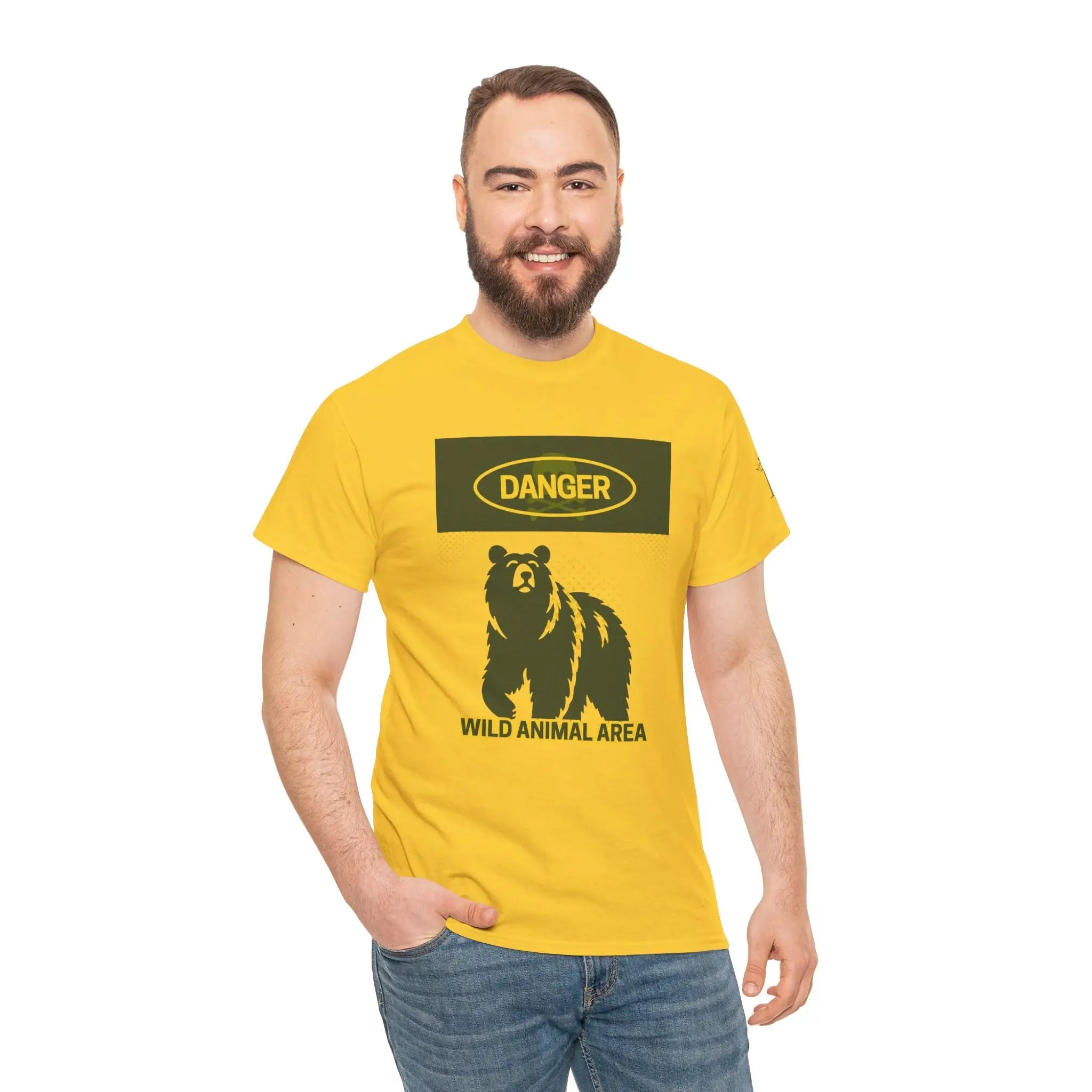 Danger Wild Animal Area | Mix & Match Cotton Unisex Fun-Flirty Lovers’ T-Shirts