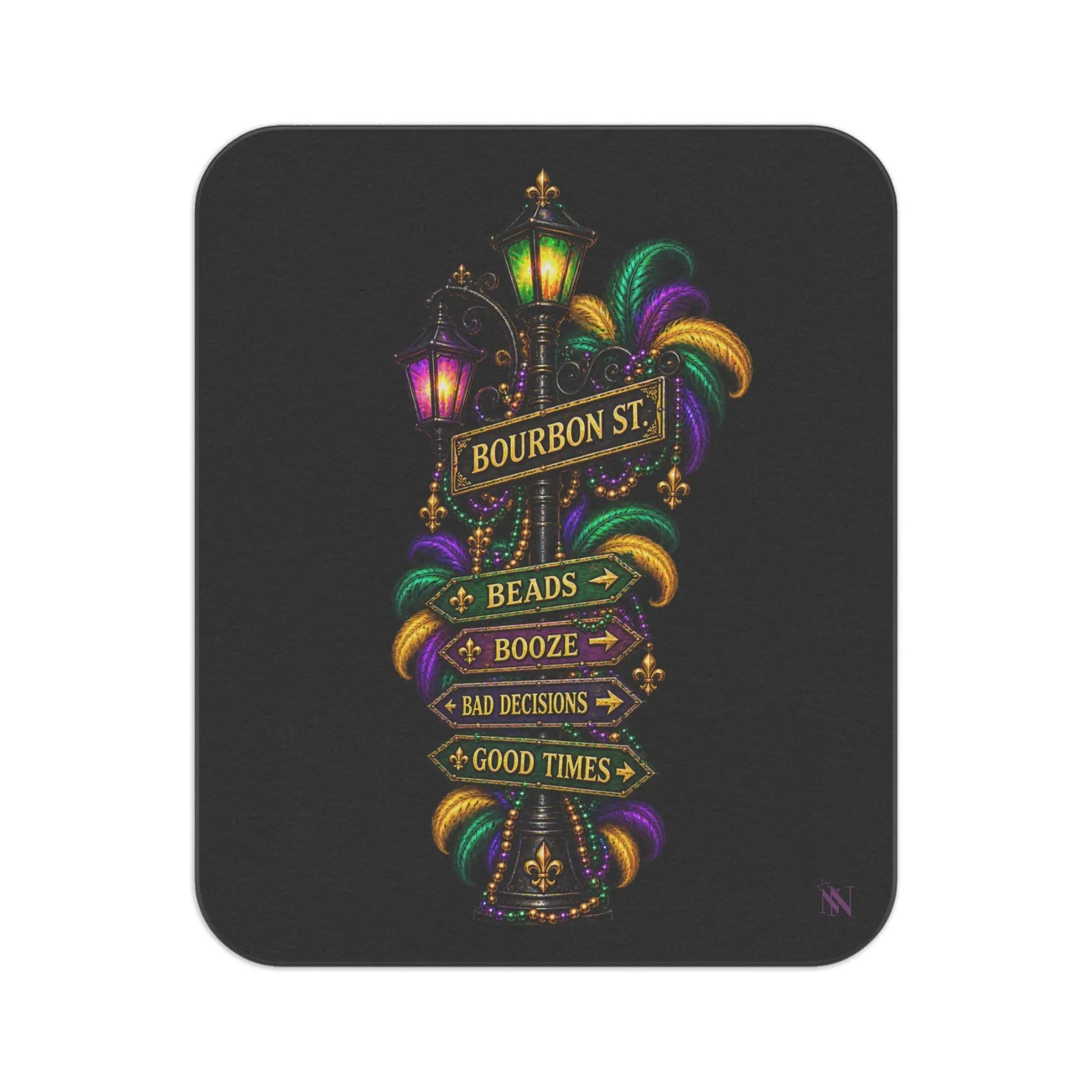 Bourbon St. Sign Bad Decisions Water-Resistant Sex Blanket