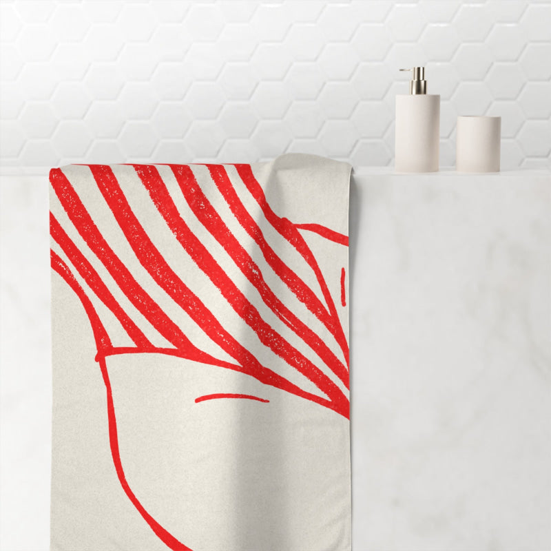 Vintage Swimsuit Poster | Mix & Match XL Fun-Flirty Lovers’ Towels