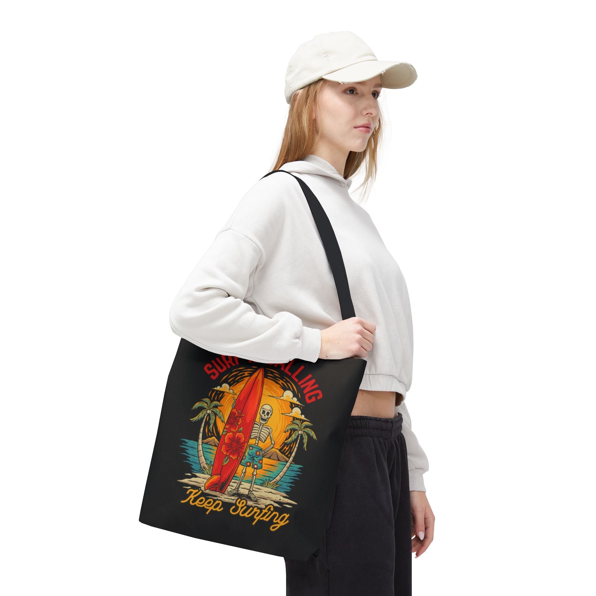 Keep Surfing Skeleton Beach | Mix & Match Fun-Flirty Loversā Totes
