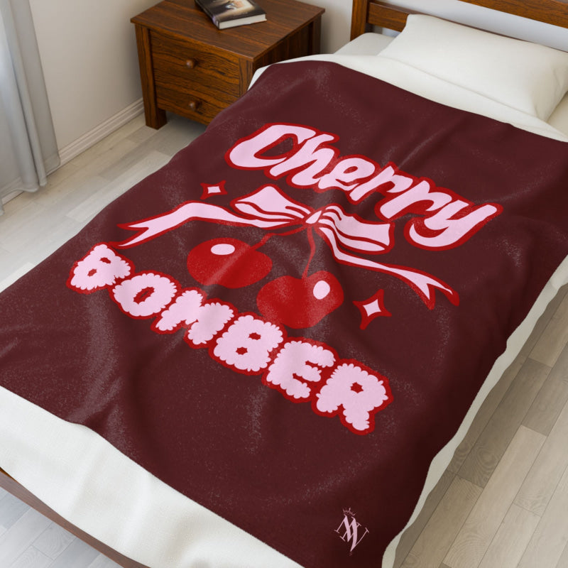 Cherry Bomber | Mix & Match Soft Fun-Flirty Lovers’ Blankets
