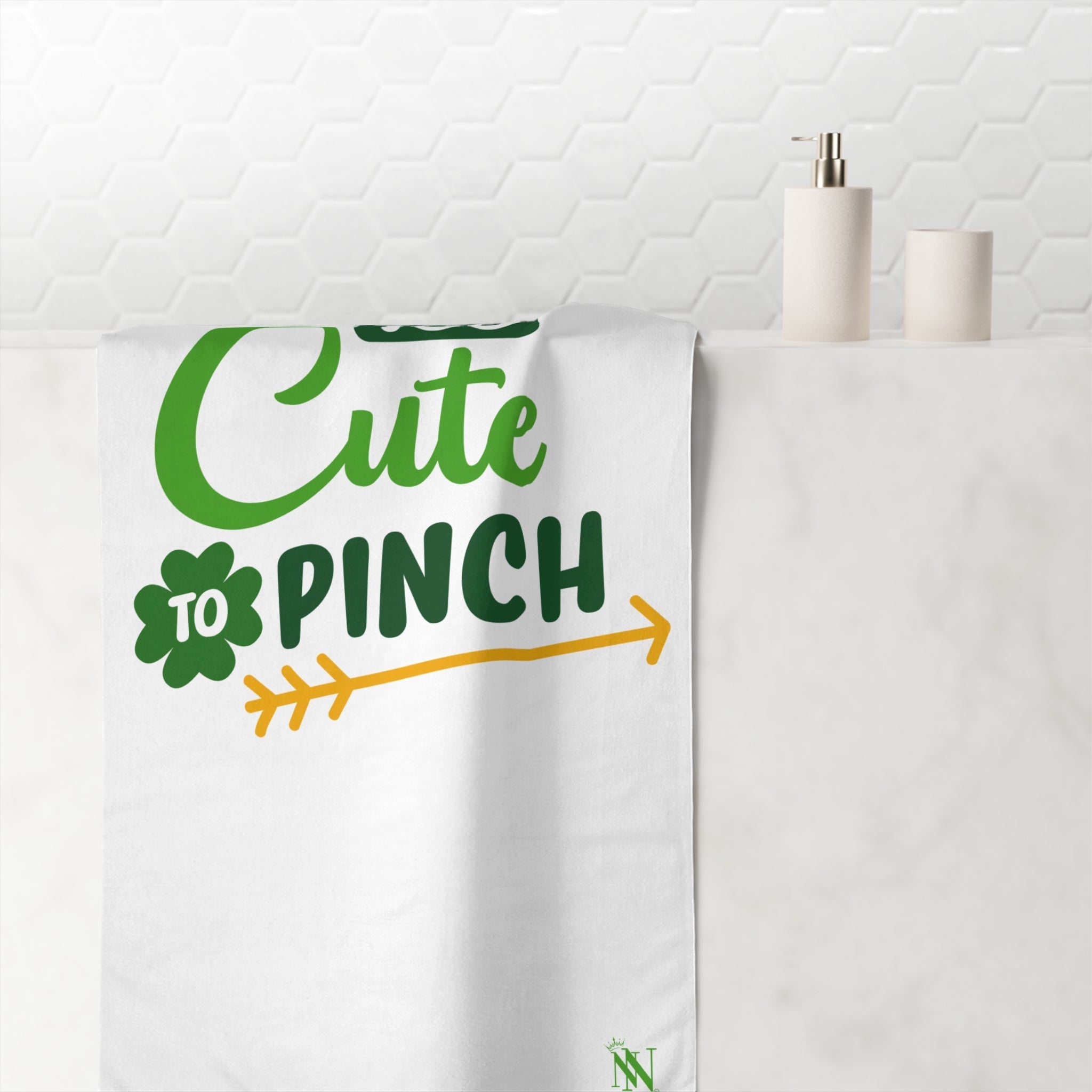 Too Cute to Pinch St. Patrickâs Day | Mix & Match XL Fun-Flirty Loversâ Towels