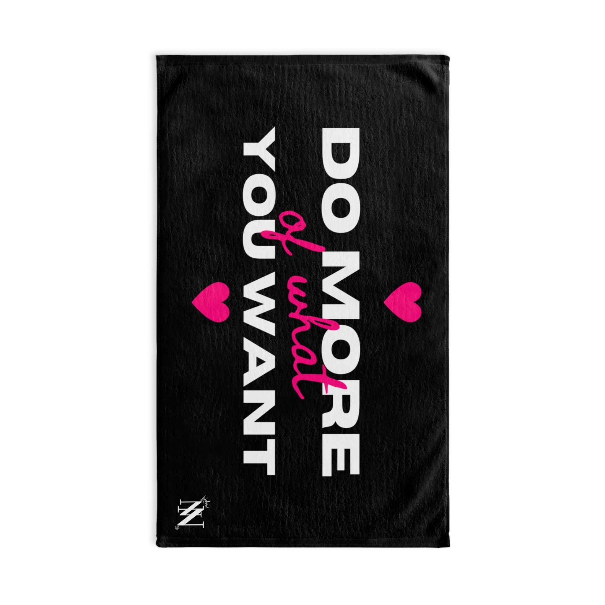 Do More of What You Want Hearts Cum Towel