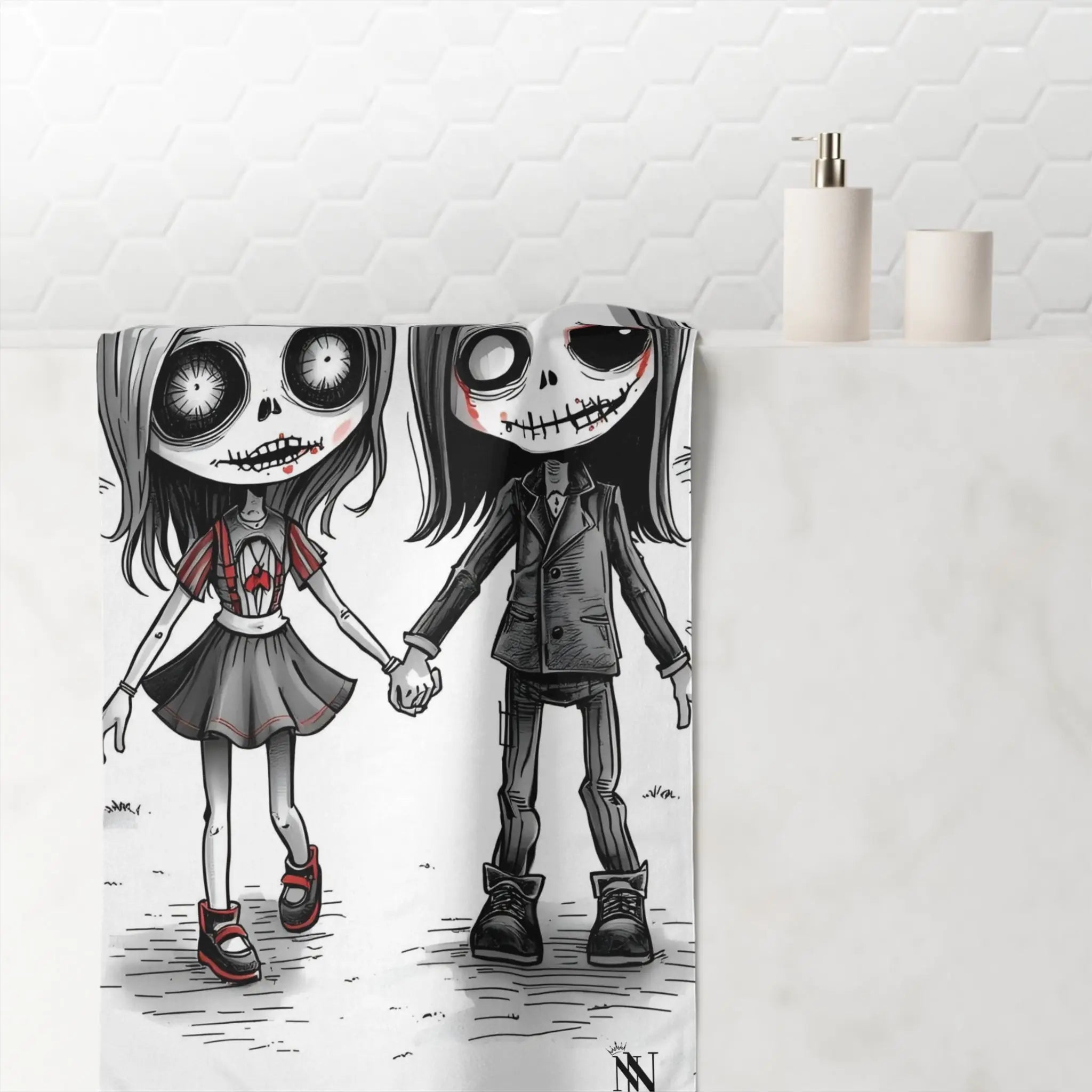 Even in Death | Mix & Match XL Fun-Flirty Lovers’ Towels