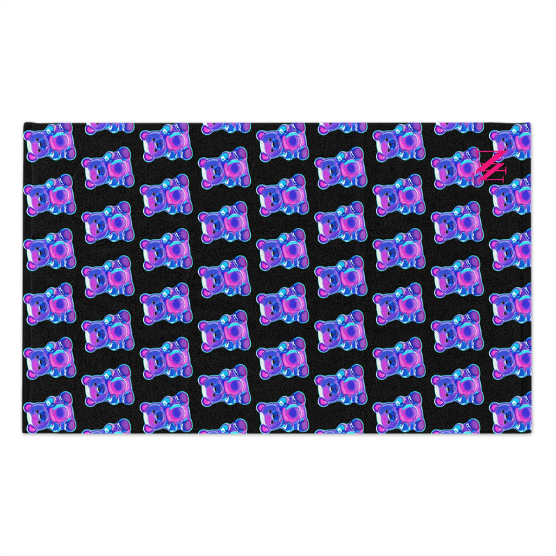 Yummy Bear Pattern Black | Mix & Match Soft Fun-Flirty Lovers’ Towels