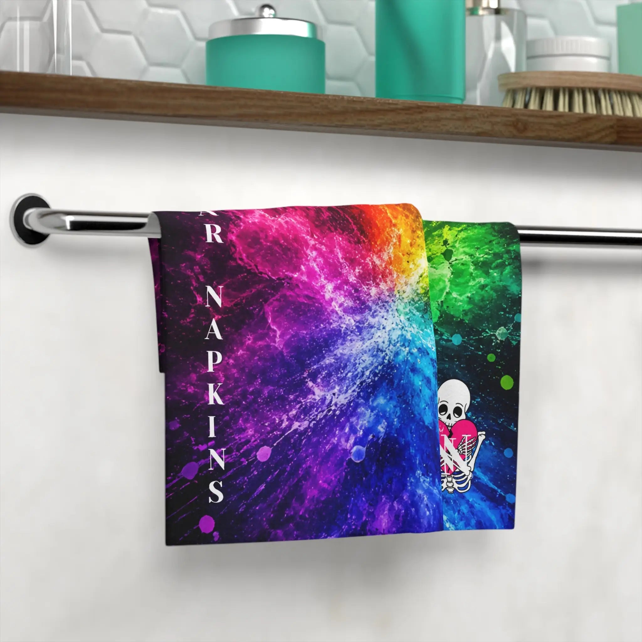 Nectar Napkins Brand Rainbow | Nectar Napkins Lils’ Fun-Flirty Lovers’ Towels