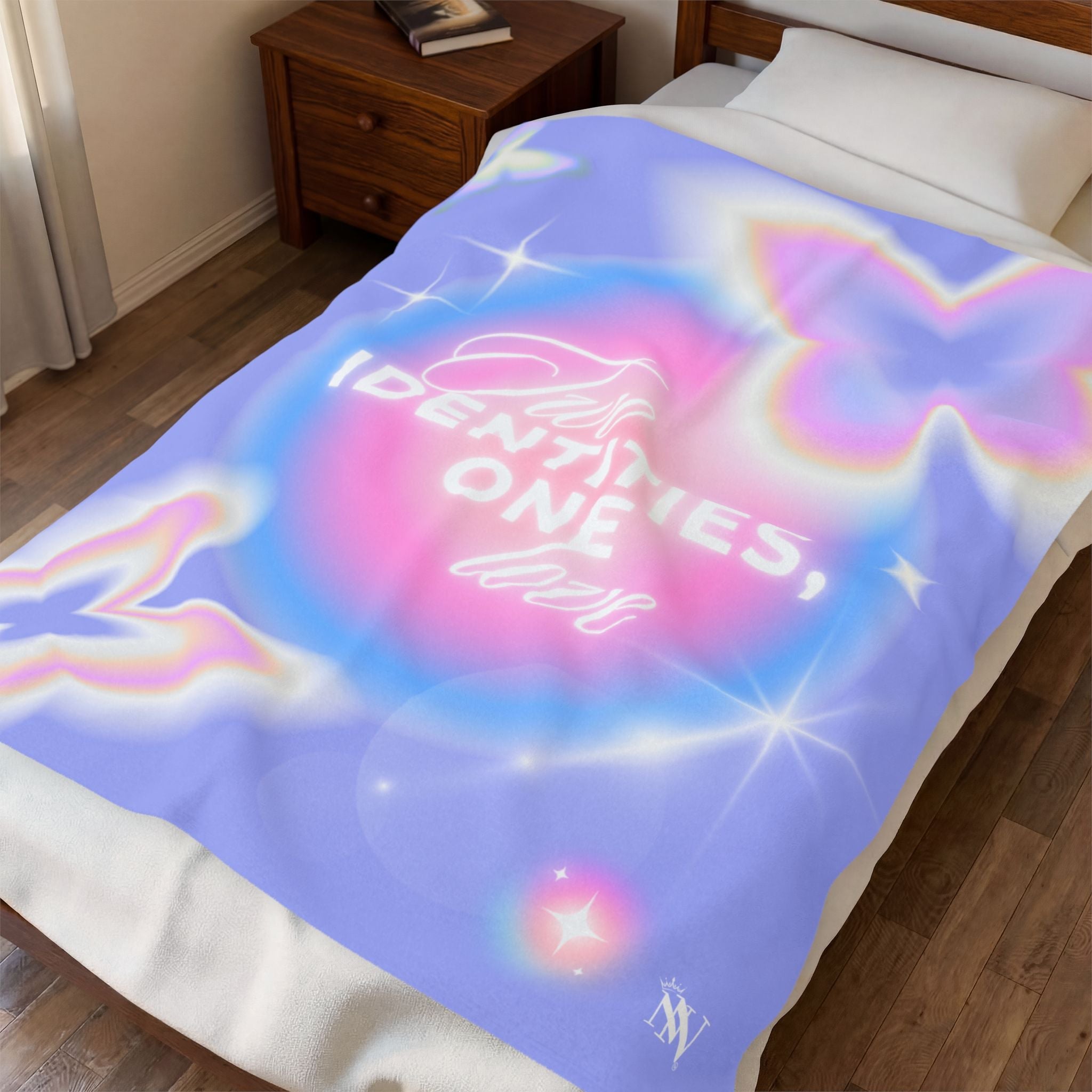 Two Identities One Love Romantic Lovers Gifts Blanket