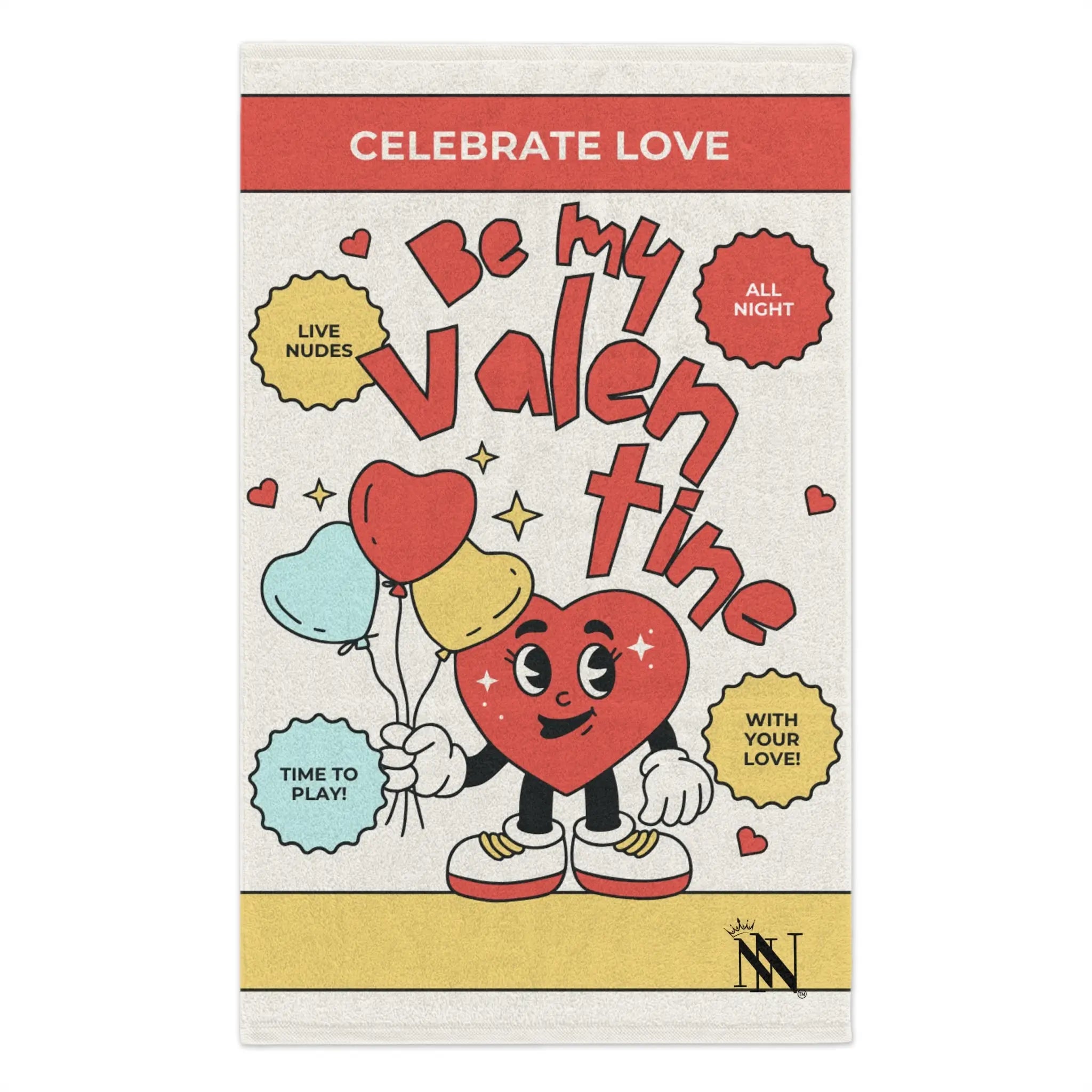Be My Valentine | Mix & Match Soft Fun-Flirty Lovers’ Towels