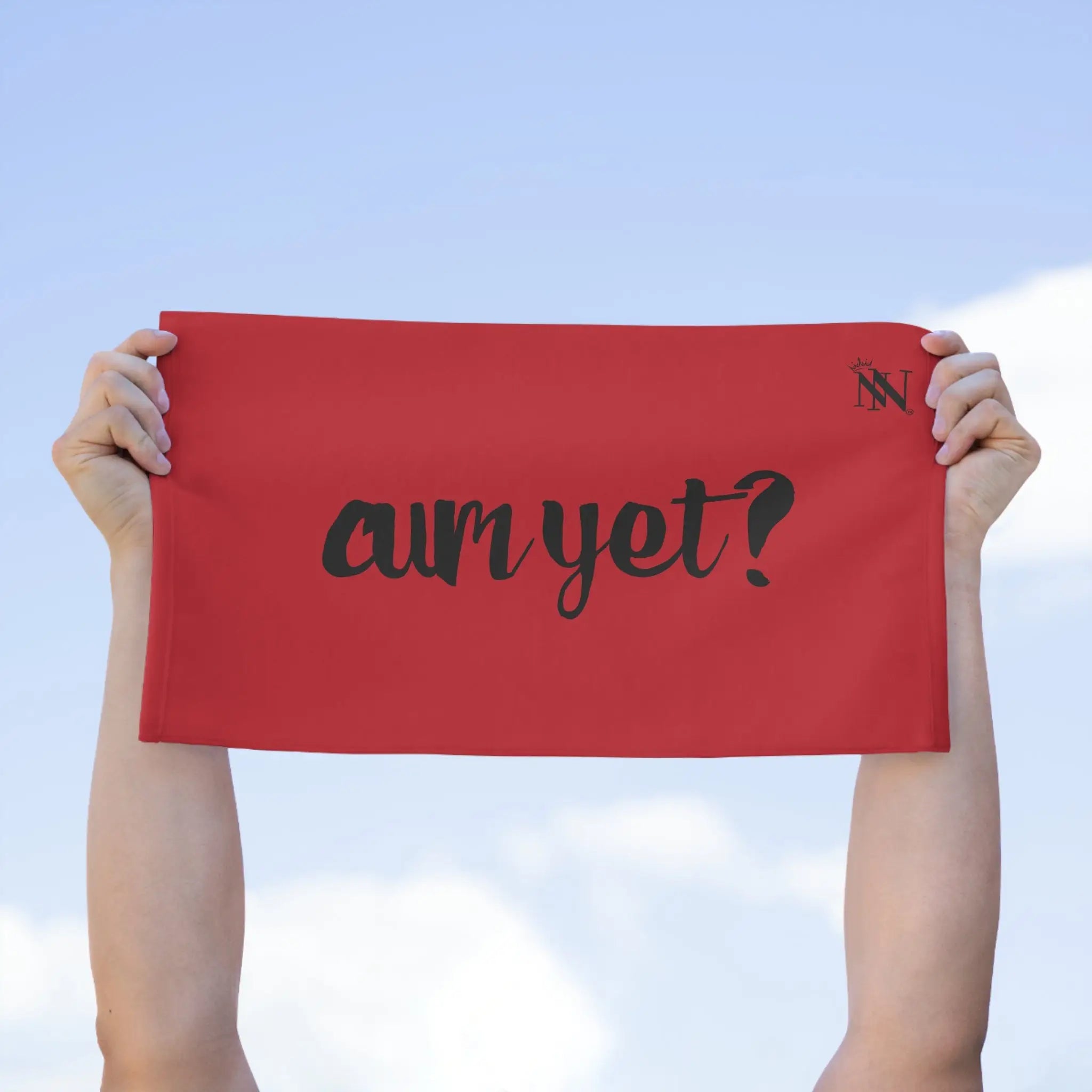 Cum Yet? Red | Mix & Match Soft Fun-Flirty Lovers’ Towels