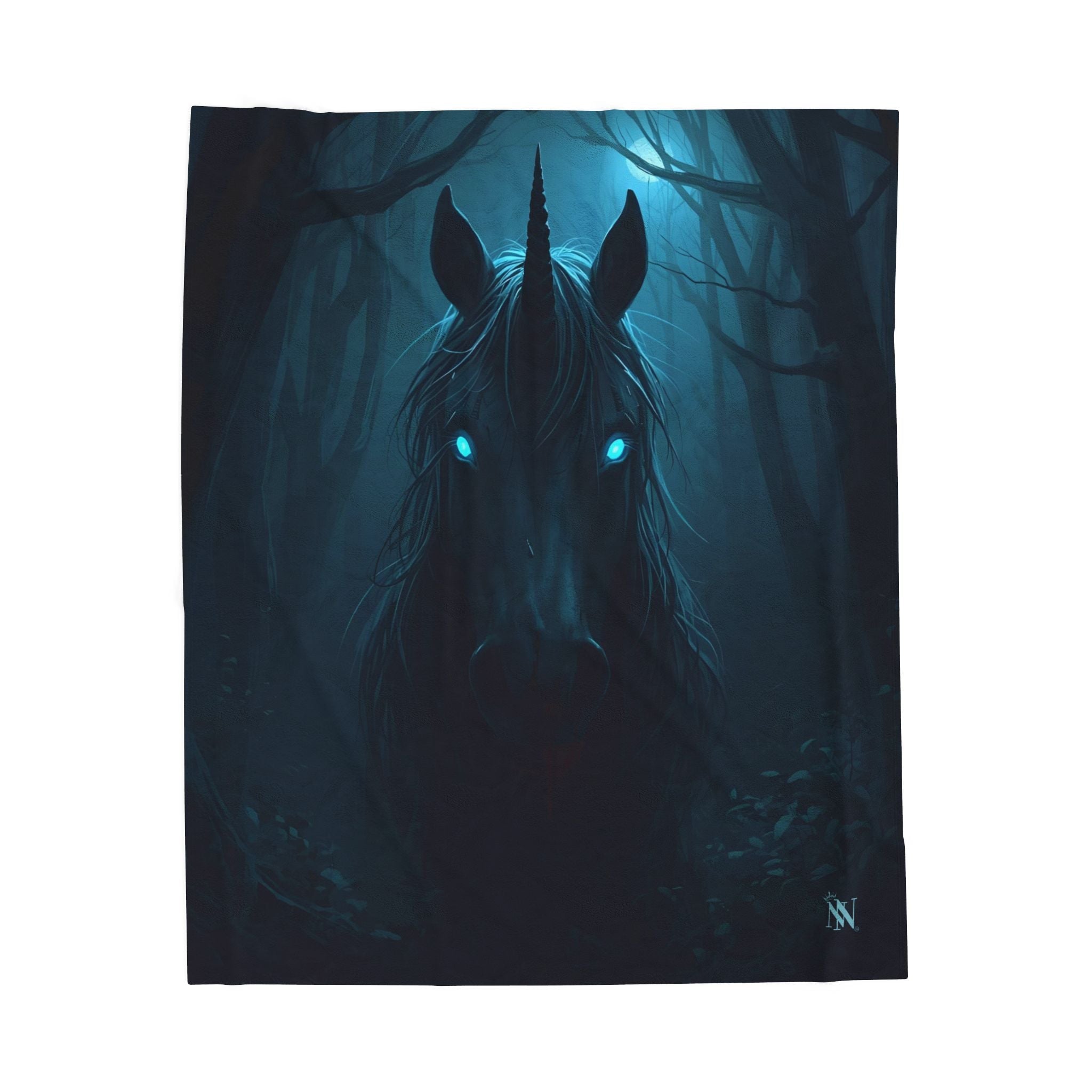 Dark Energy Unicorn Graphic | Mix & Match Velveteen Fun-Flirty Lovers’ Blankets