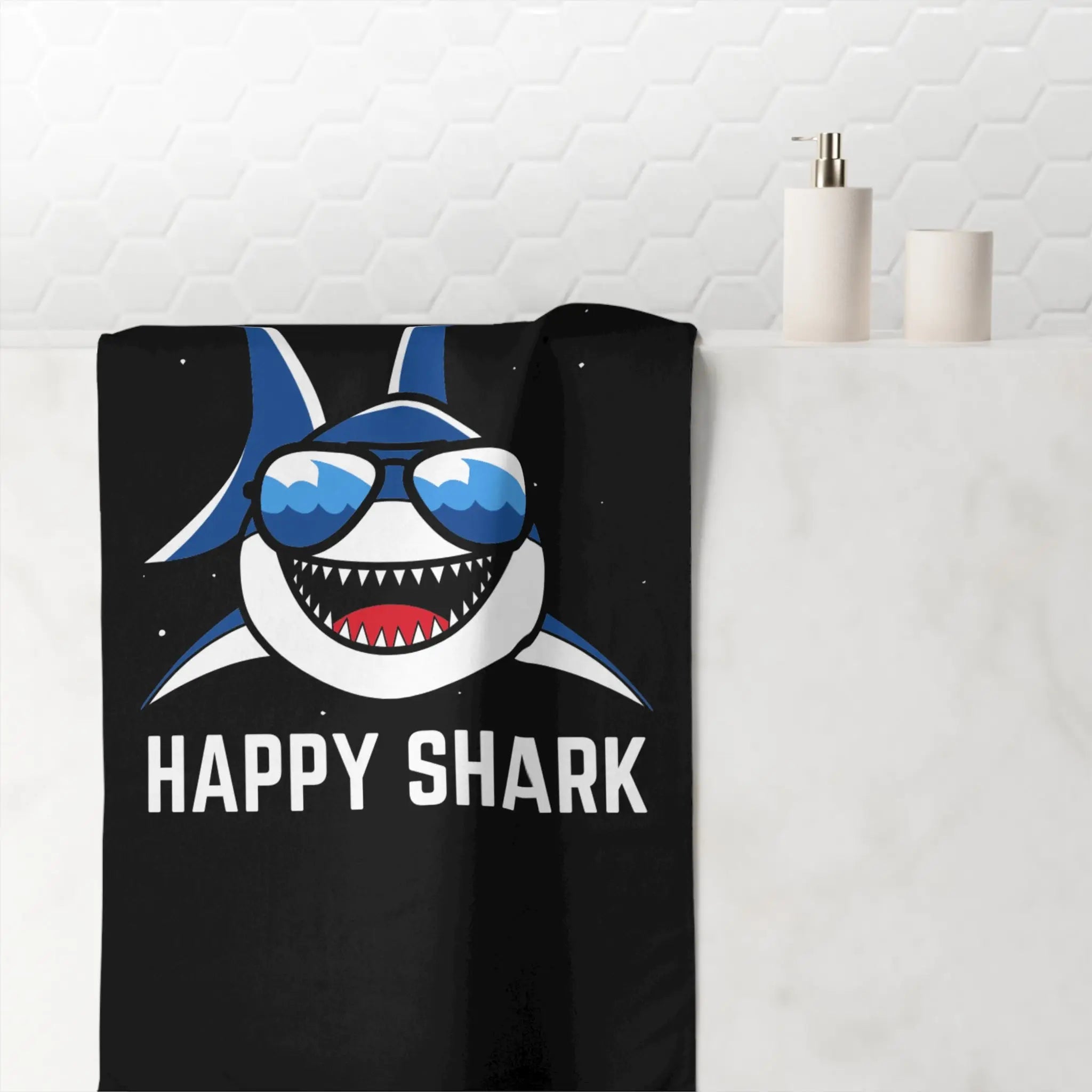 Happy Shark | Mix & Match XL Fun-Flirty Lovers’ Towels
