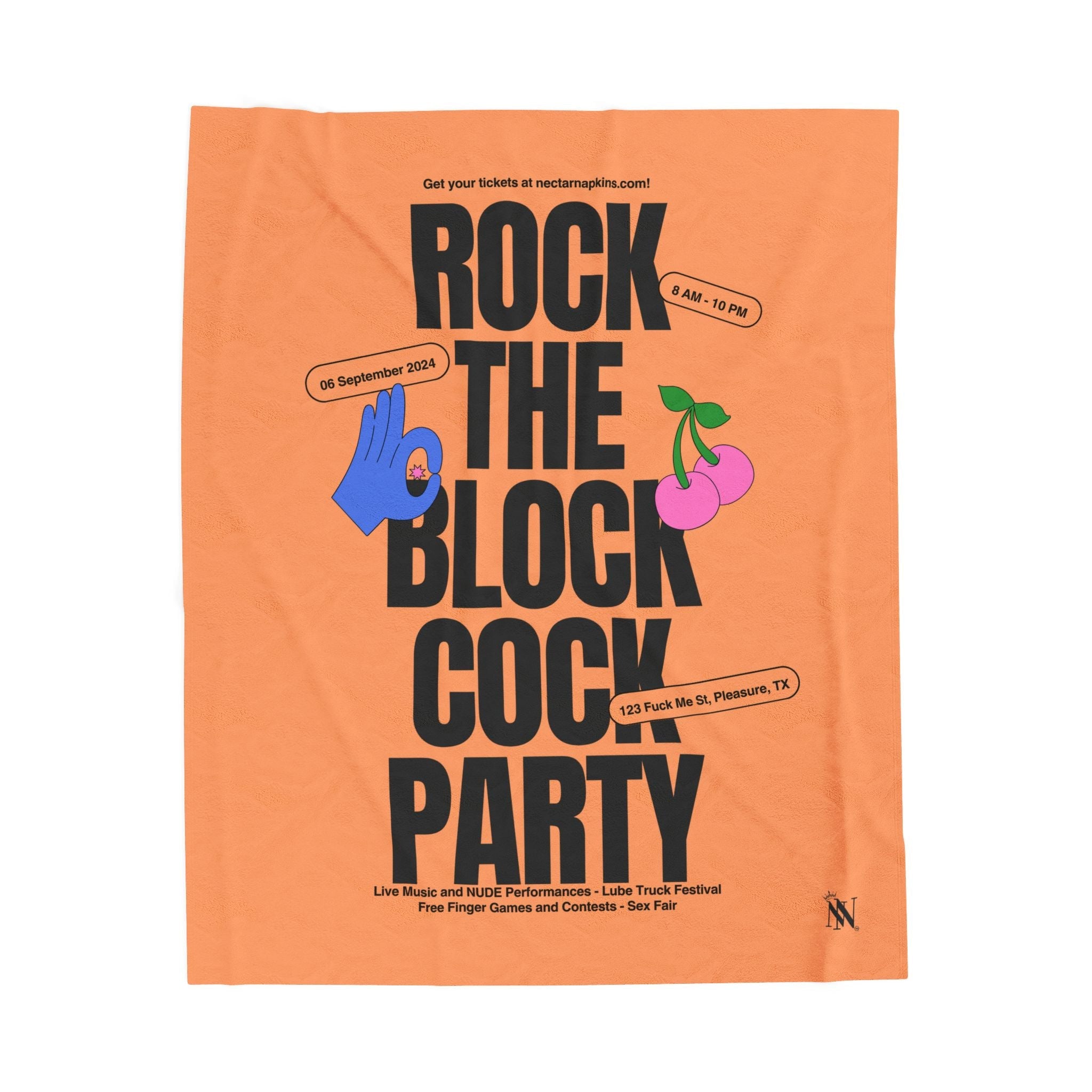 Rock The Block Cock | Mix & Match Fun-Flirty Lovers’ Blankets