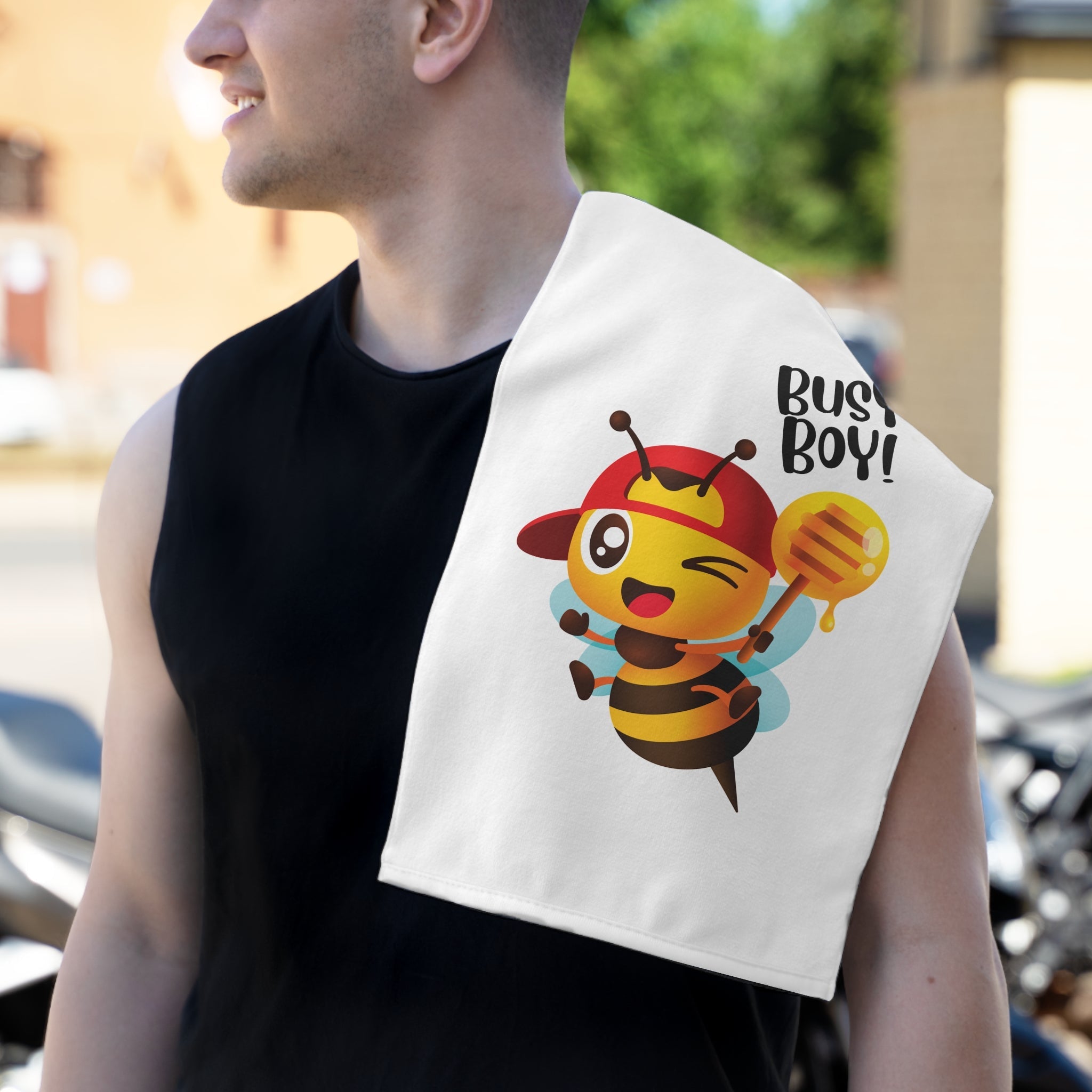Busy Boy! Bee | Mix & Match Soft Fun-Flirty Lovers’ Towels