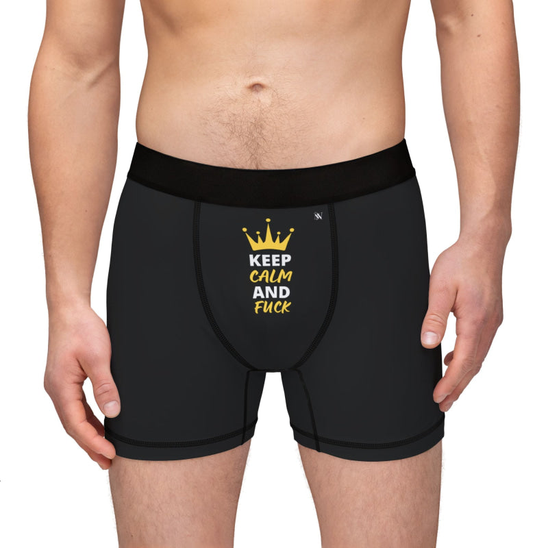 Keep Calm & Fuck Queen King | Mix & Match Men’s Fun-Flirty Lovers’ Boxer Briefs